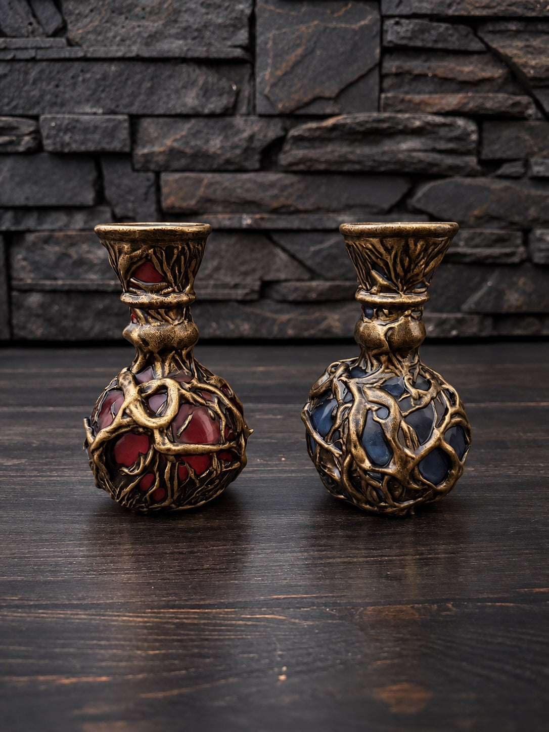Elden Ring Crimson Tears Flask, Glowing Fantasy Potion Prop, 3D Printed Hand Painted