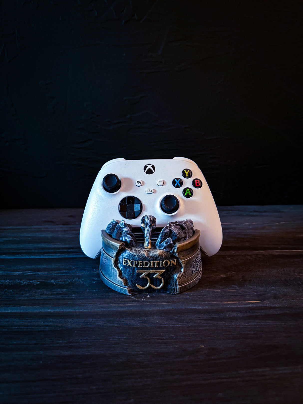 Expedition 33 Xbox Controller Stand, Expedition 33 Monolith, Handcrafted Display Base for Xbox, clair obscur expedition 33
