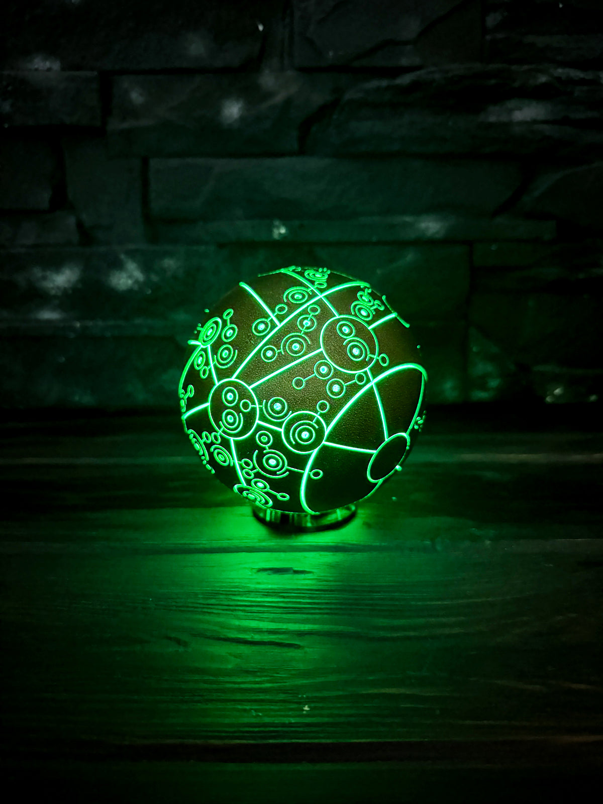 Treasure Planet Map, Glowing Captain Flint Orb, Rechargeable LED Sphere