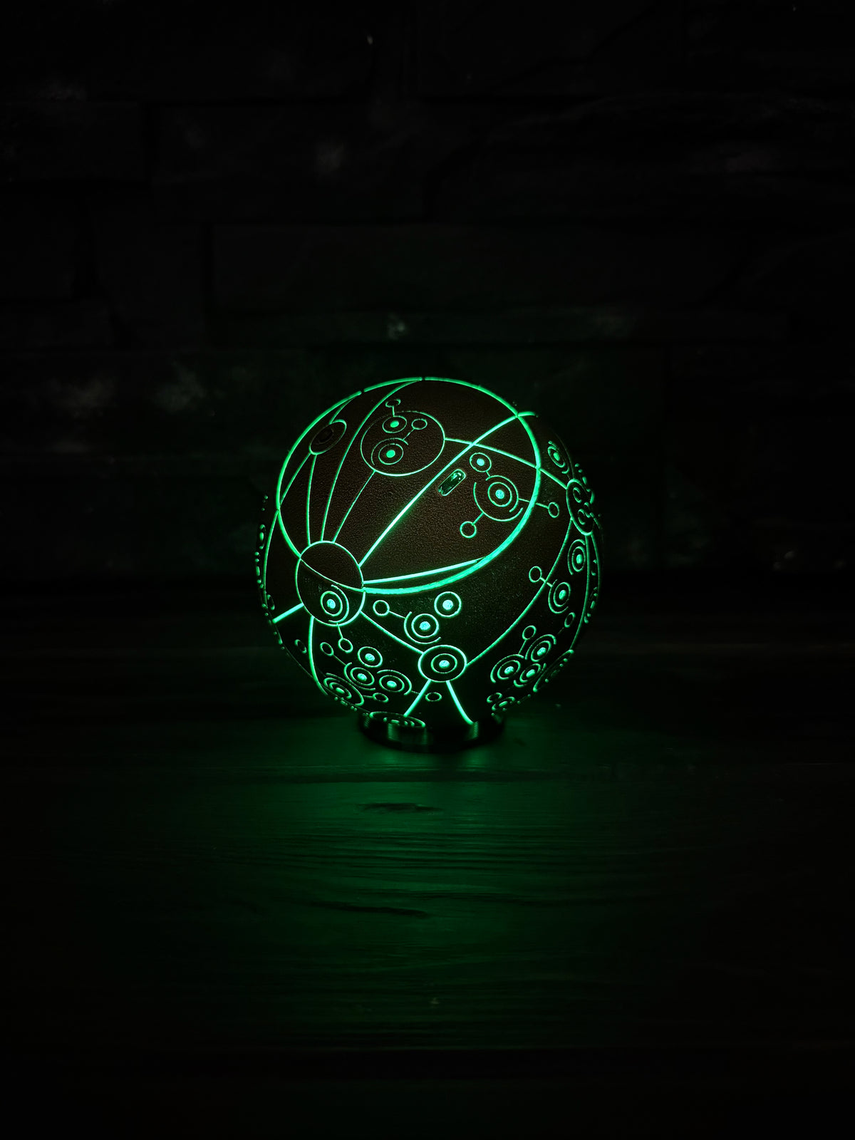 Treasure Planet Map, Glowing Captain Flint Orb, Rechargeable LED Sphere