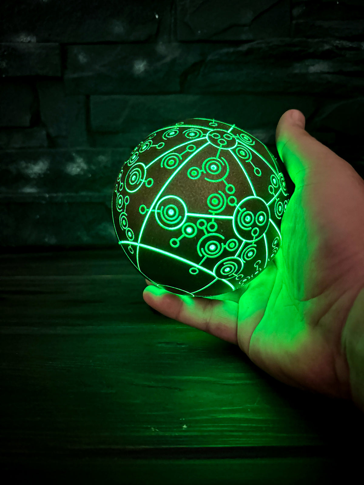 Treasure Planet Map, Glowing Captain Flint Orb, Rechargeable LED Sphere