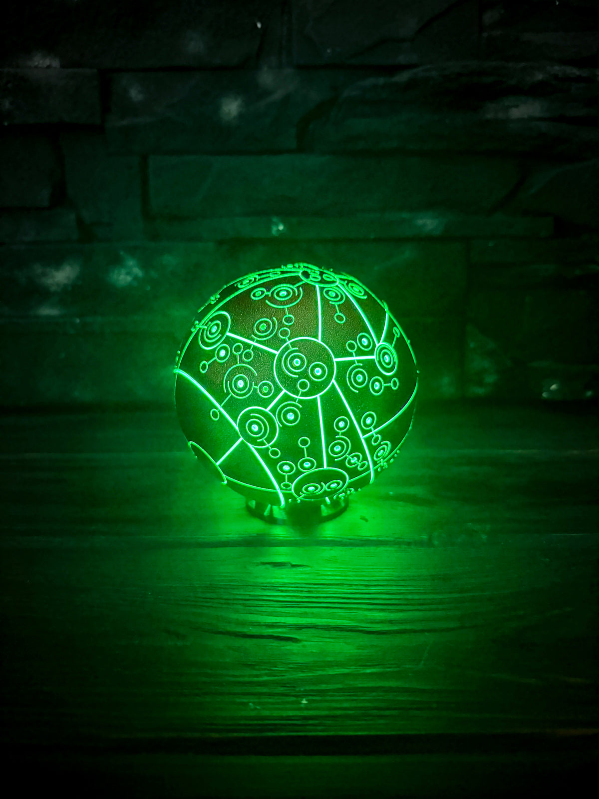 Treasure Planet Map, Glowing Captain Flint Orb, Rechargeable LED Sphere