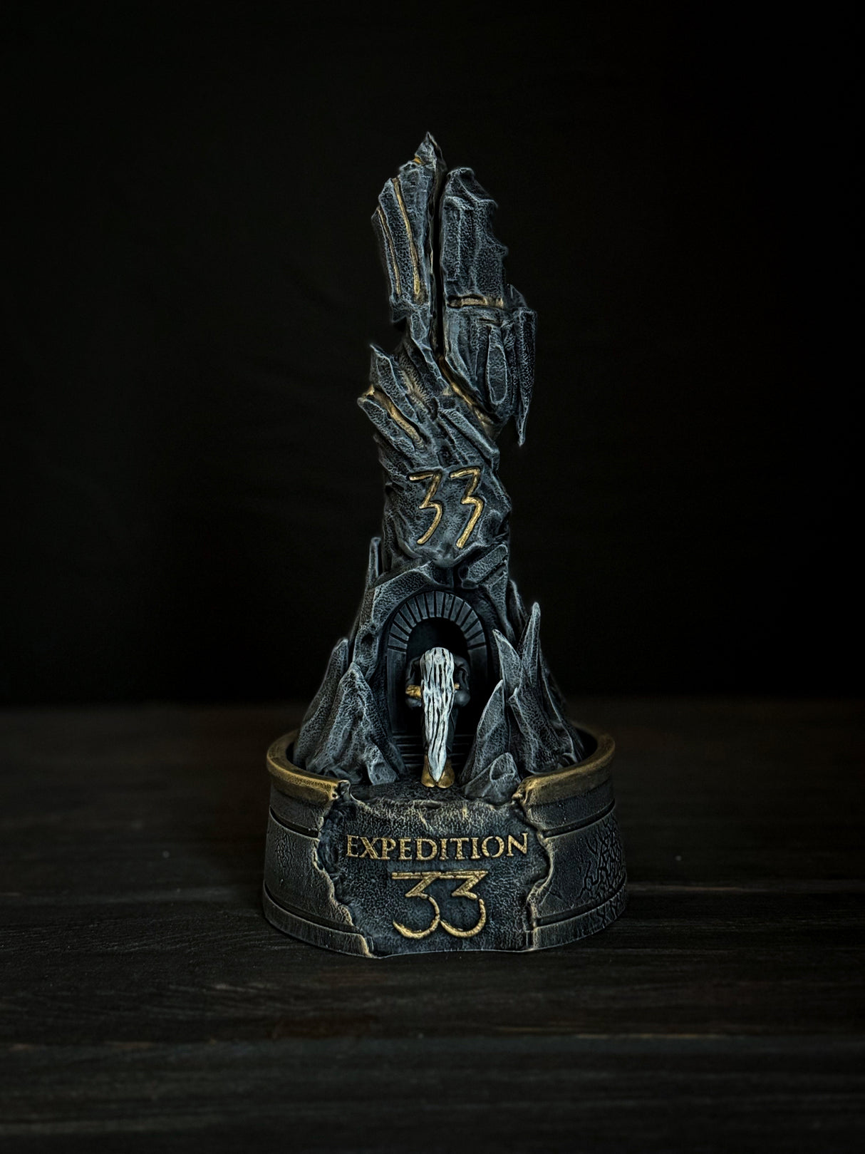Expedition 33 Monolith | Clair Obscur Inspired Statue | Dark Fantasy Resin Decor | 3D Printed Hand Painted Game Art