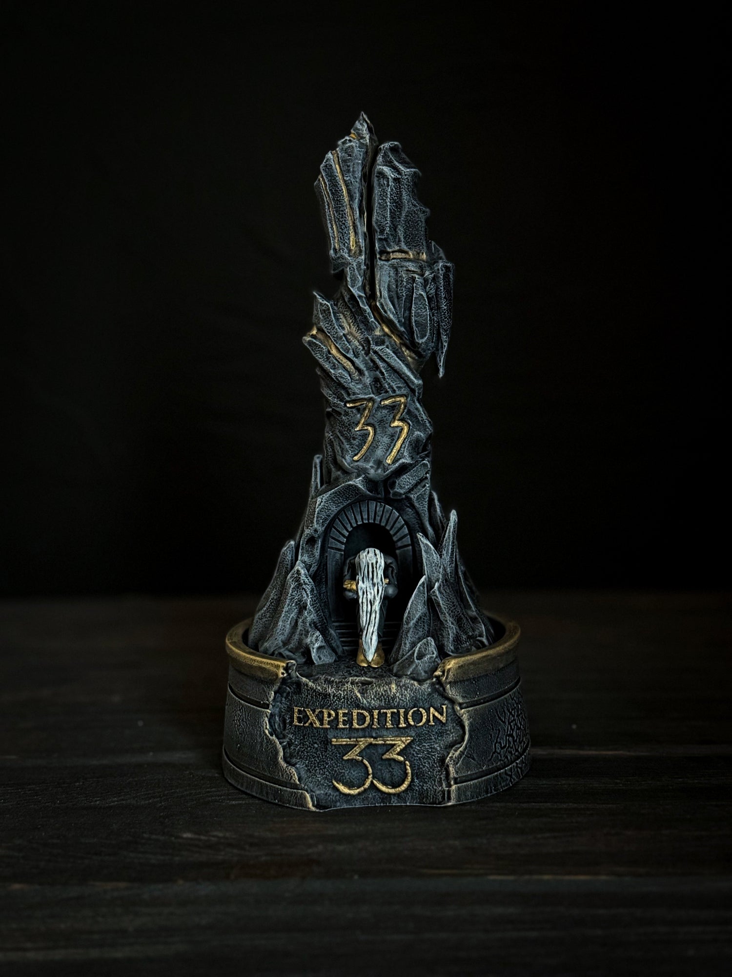 Expedition 33 Monolith | Clair Obscur Inspired Statue | Dark Fantasy Resin Decor | 3D Printed Hand Painted Game Art
