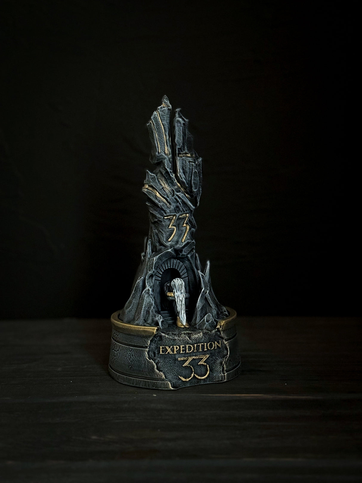 Expedition 33 Monolith | Clair Obscur Inspired Statue | Dark Fantasy Resin Decor | 3D Printed Hand Painted Game Art