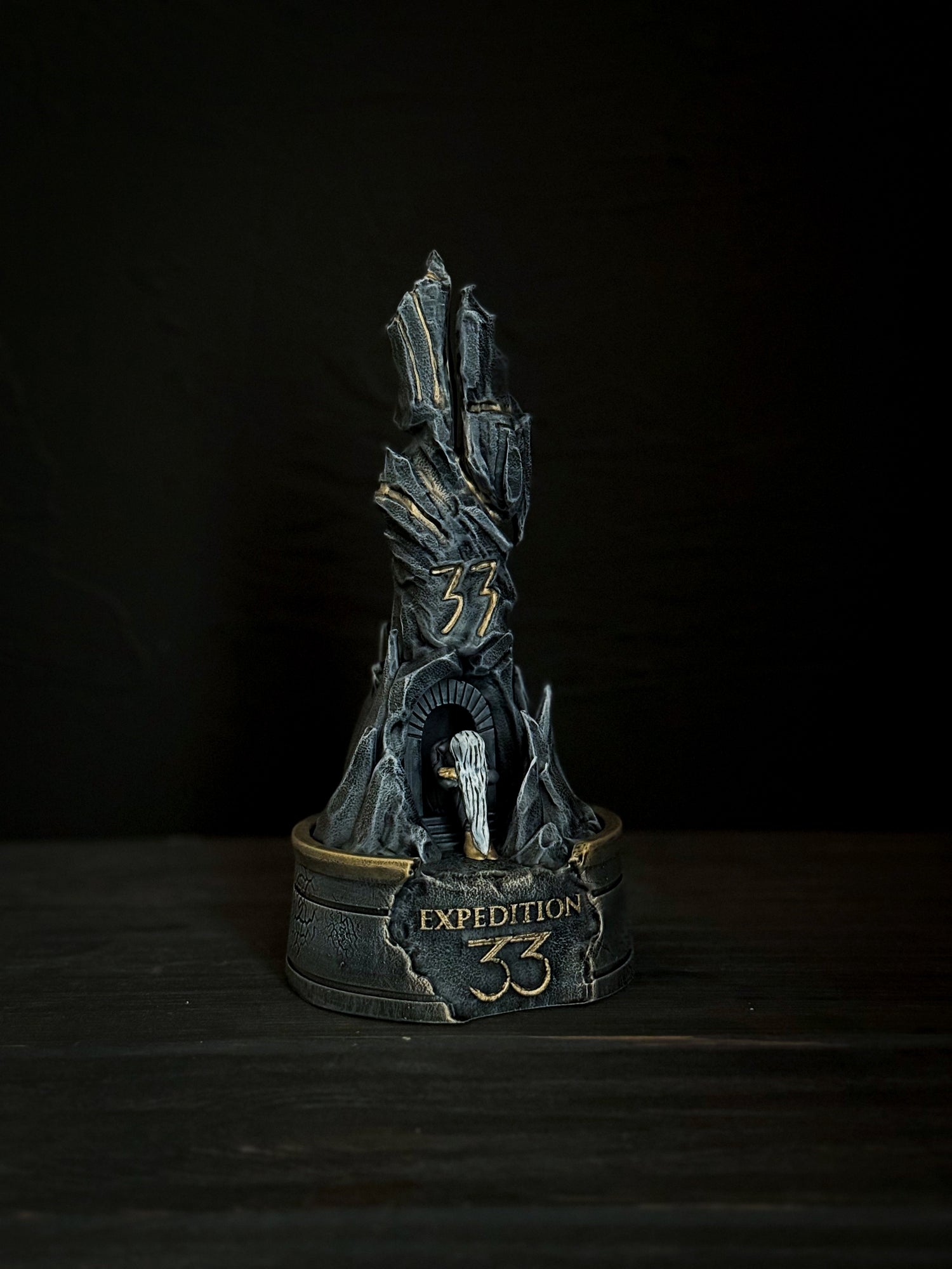 Expedition 33 Monolith | Clair Obscur Inspired Statue | Dark Fantasy Resin Decor | 3D Printed Hand Painted Game Art