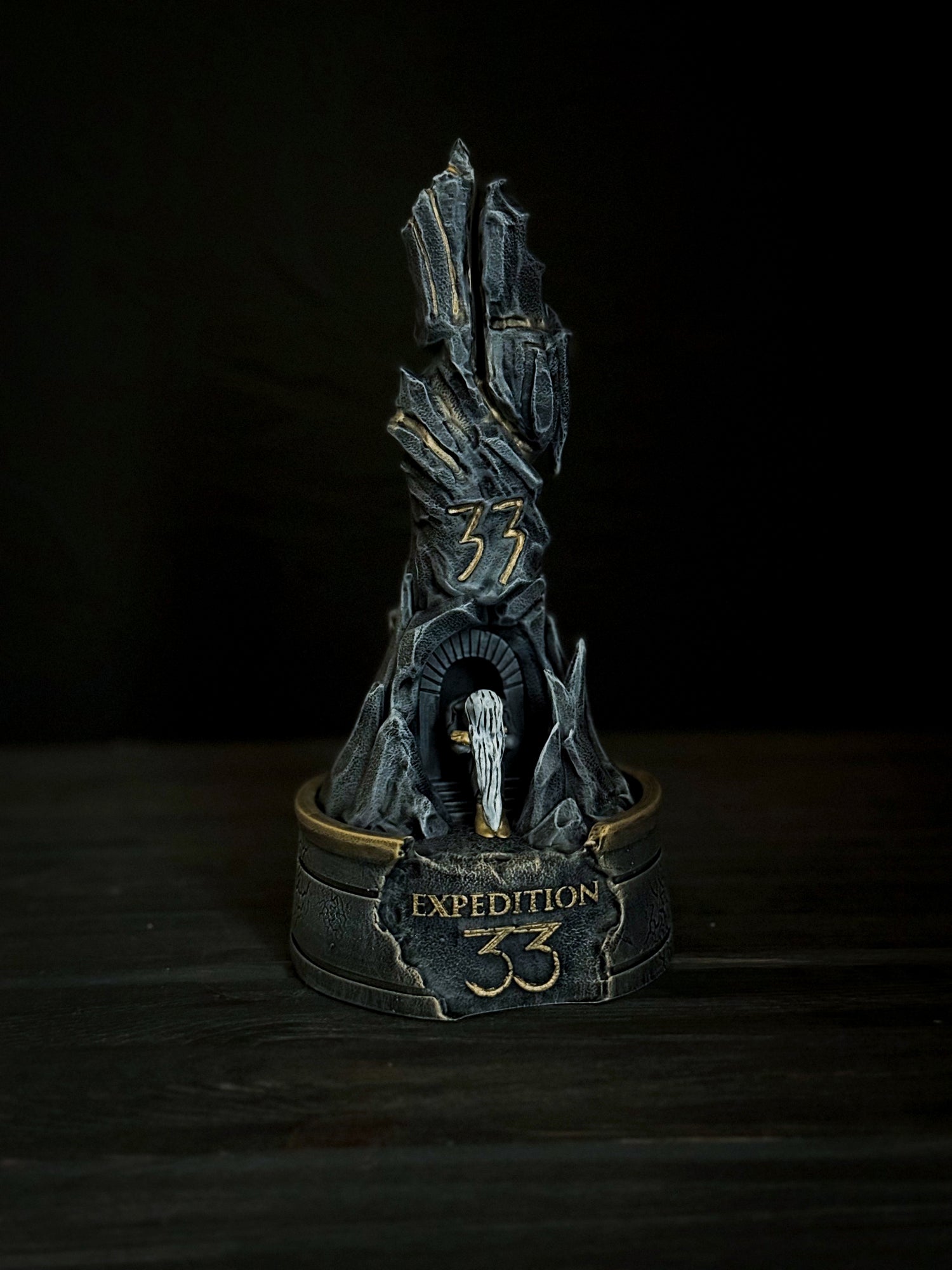 Expedition 33 Monolith | Clair Obscur Inspired Statue | Dark Fantasy Resin Decor | 3D Printed Hand Painted Game Art