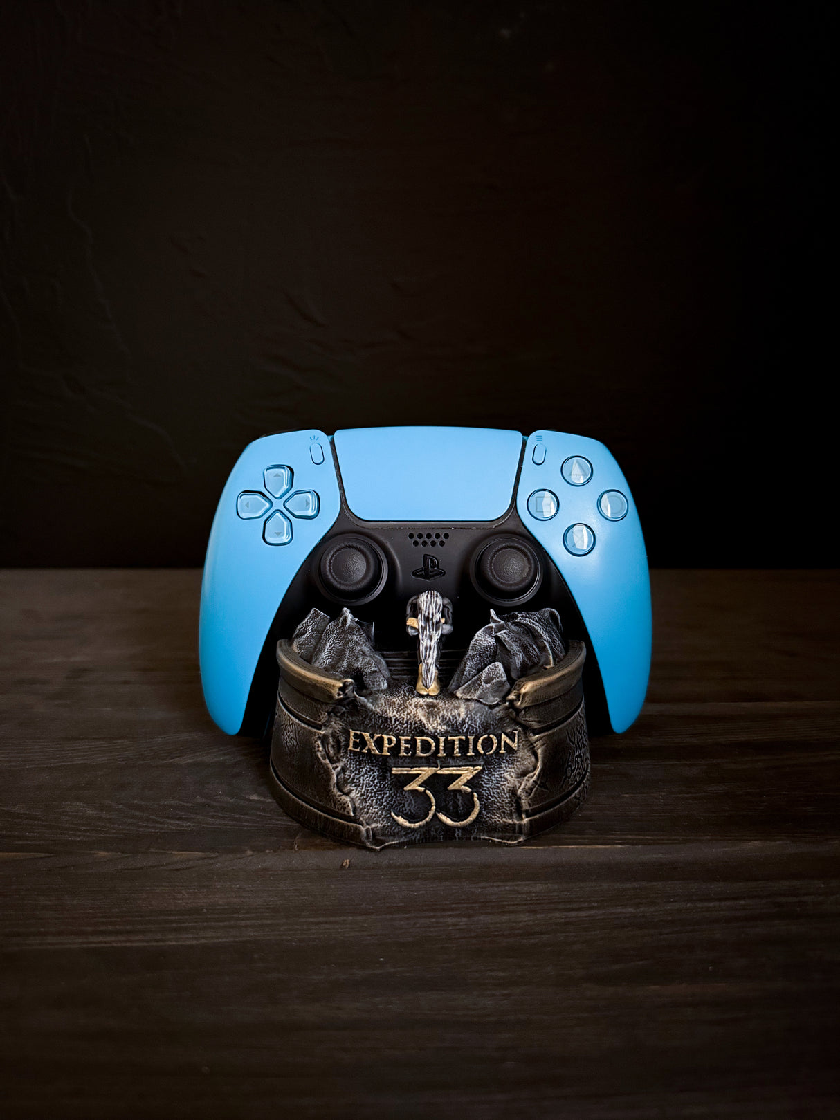 Expedition 33 PS5 Controller Stand, Expedition 33 Monolith, Handcrafted Display Base for DualSense, clair obscur expedition 33,