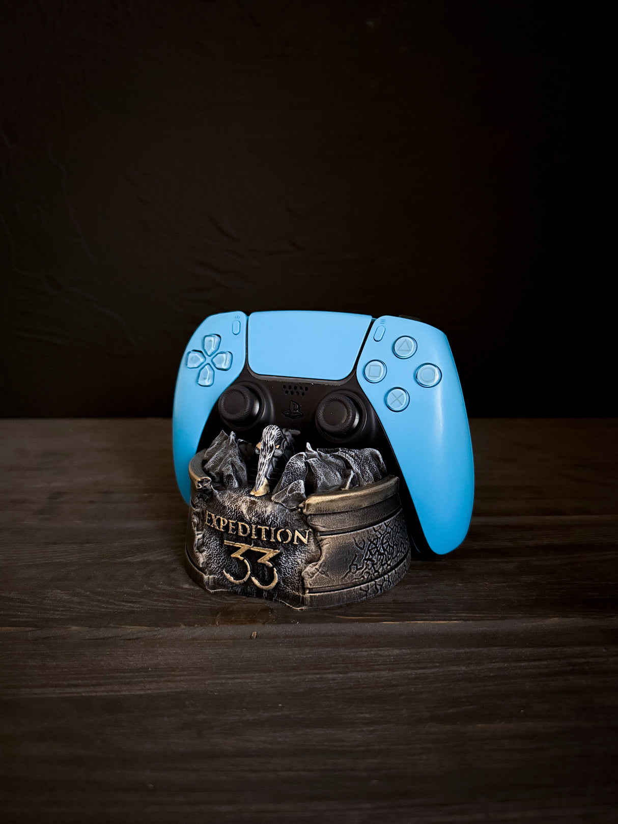 Expedition 33 PS5 Controller Stand, Expedition 33 Monolith, Handcrafted Display Base for DualSense, clair obscur expedition 33,
