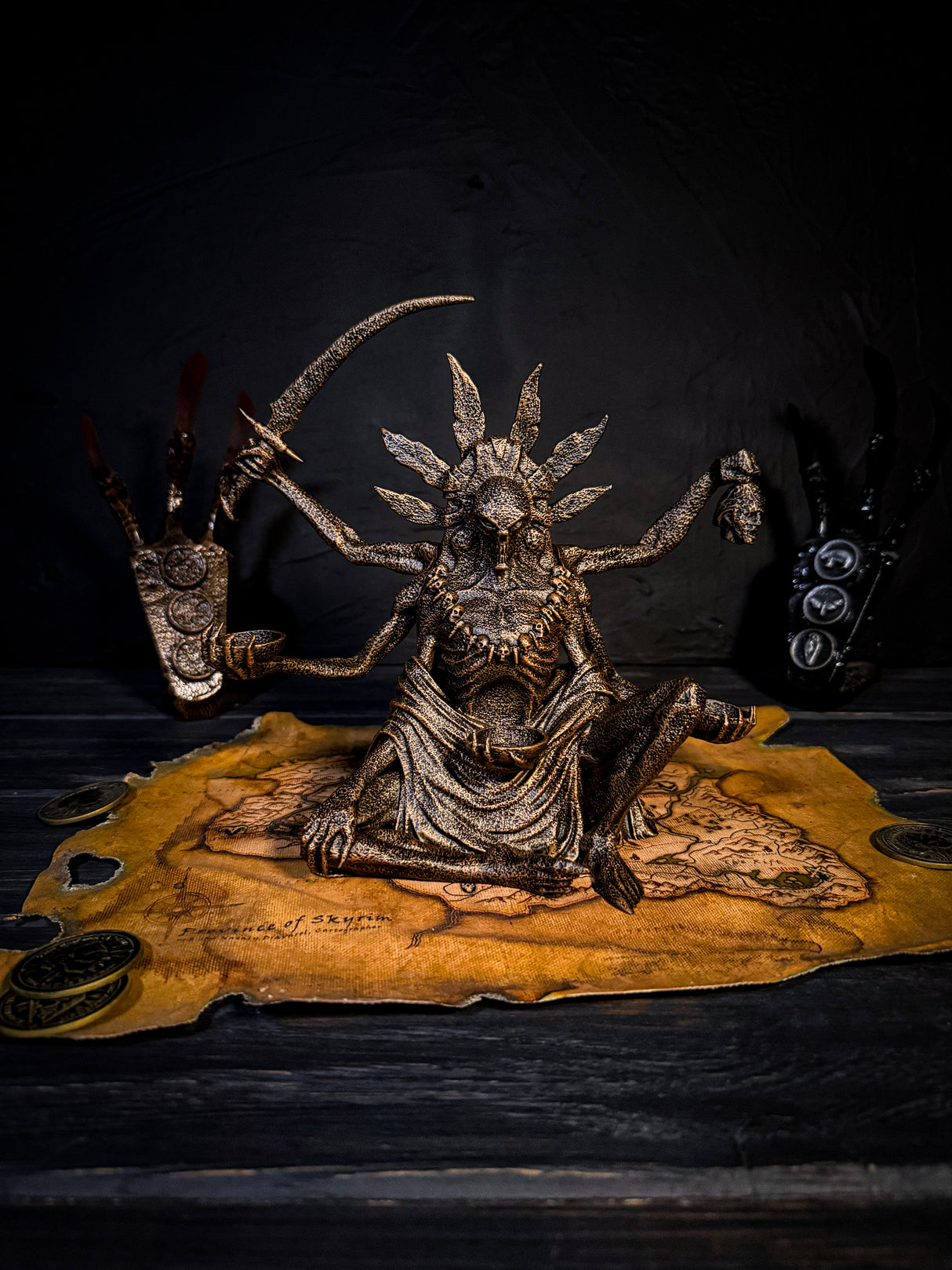 Sithis The Void Incarnate – Skyrim Inspired Statue | Hand Painted 3D Printed Relic of the Dark Brotherhood