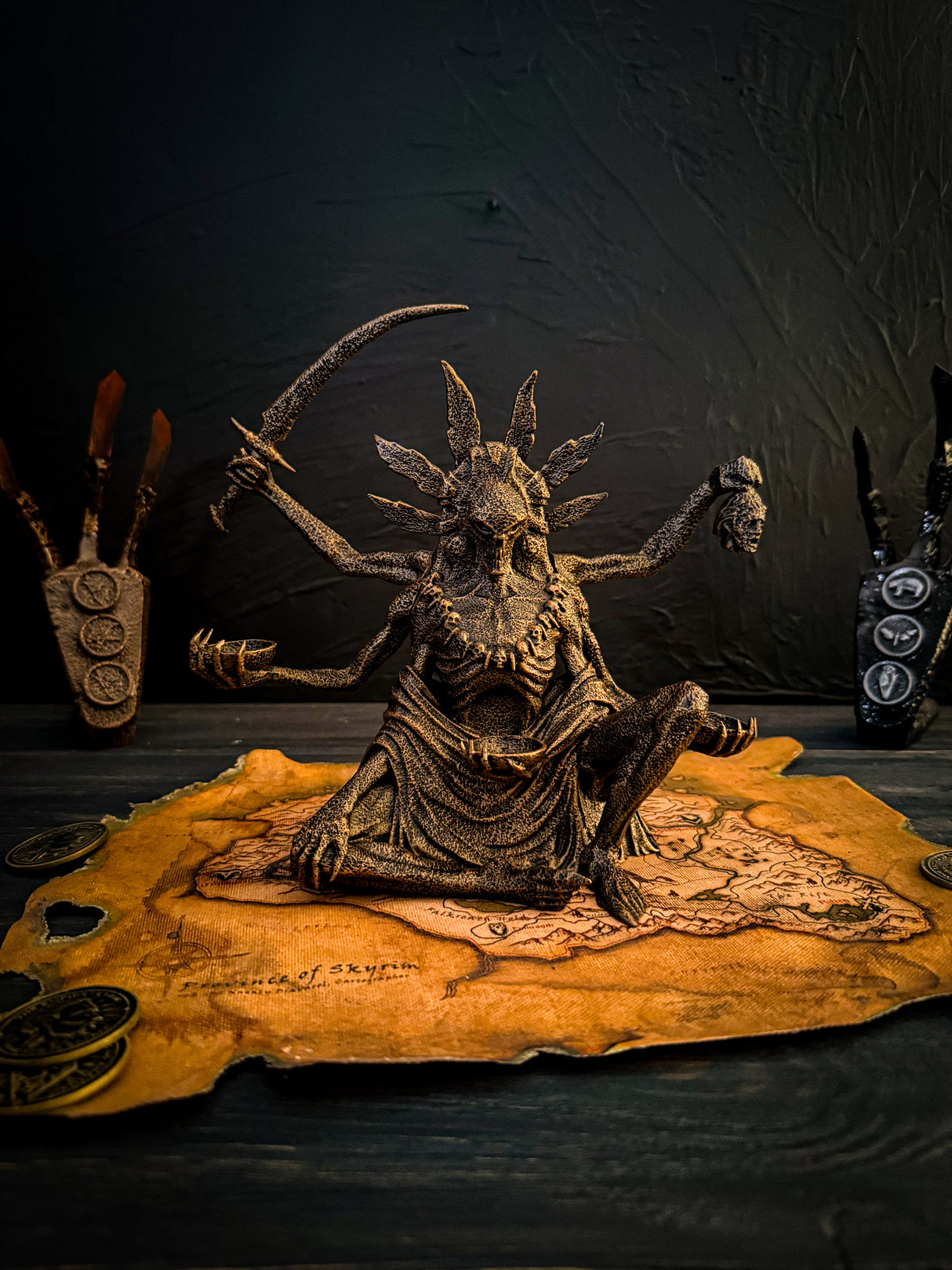 Sithis The Void Incarnate – Skyrim Inspired Statue | Hand Painted 3D Printed Relic of the Dark Brotherhood