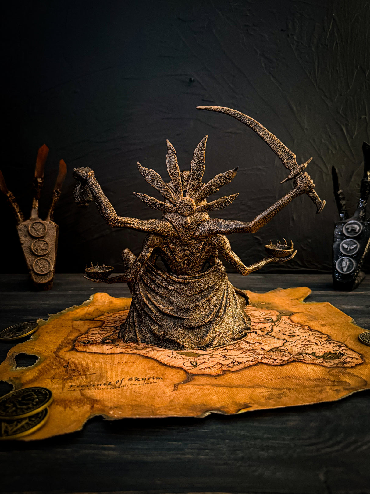 Sithis The Void Incarnate – Skyrim Inspired Statue | Hand Painted 3D Printed Relic of the Dark Brotherhood