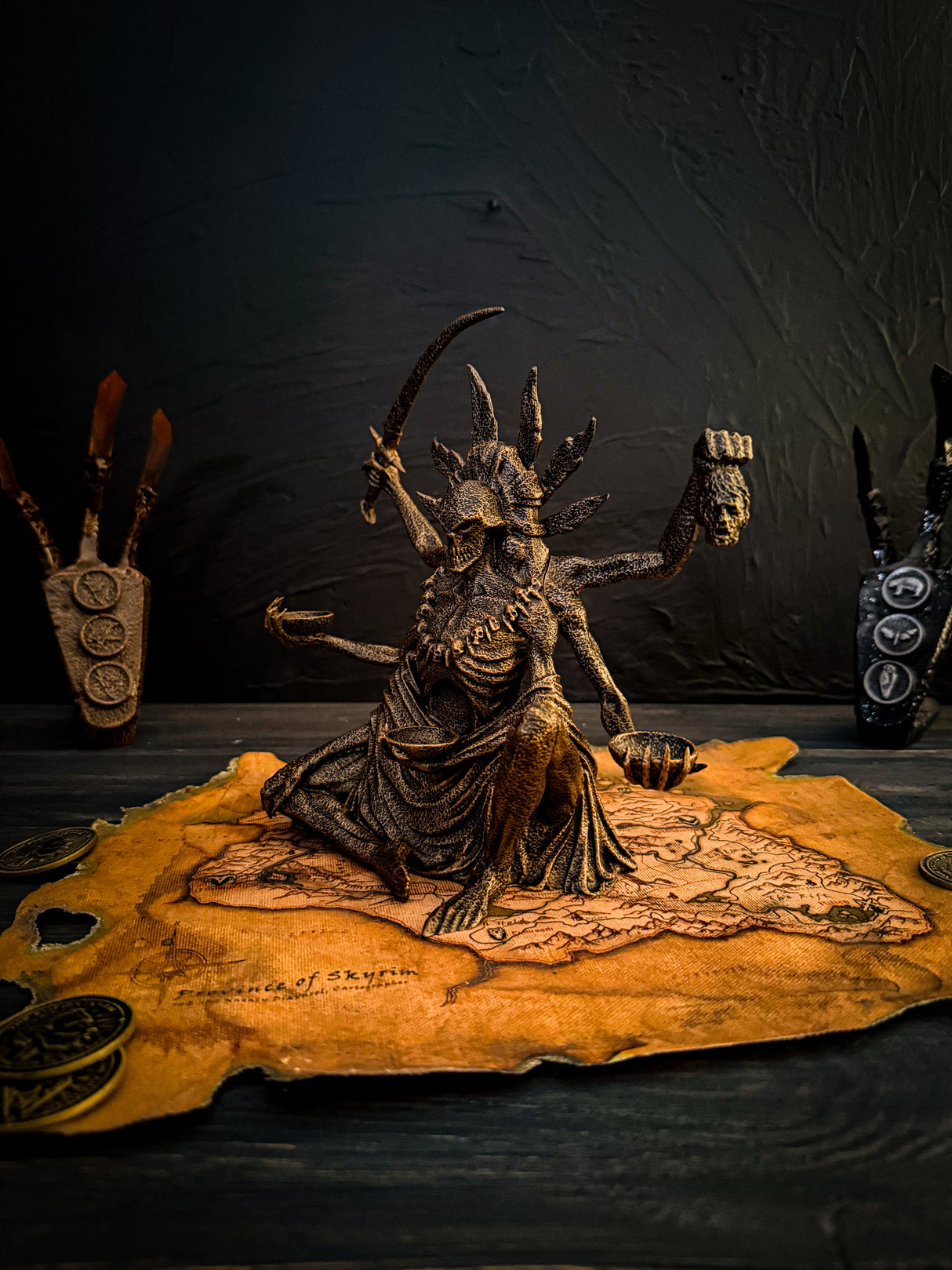 Sithis The Void Incarnate – Skyrim Inspired Statue | Hand Painted 3D Printed Relic of the Dark Brotherhood