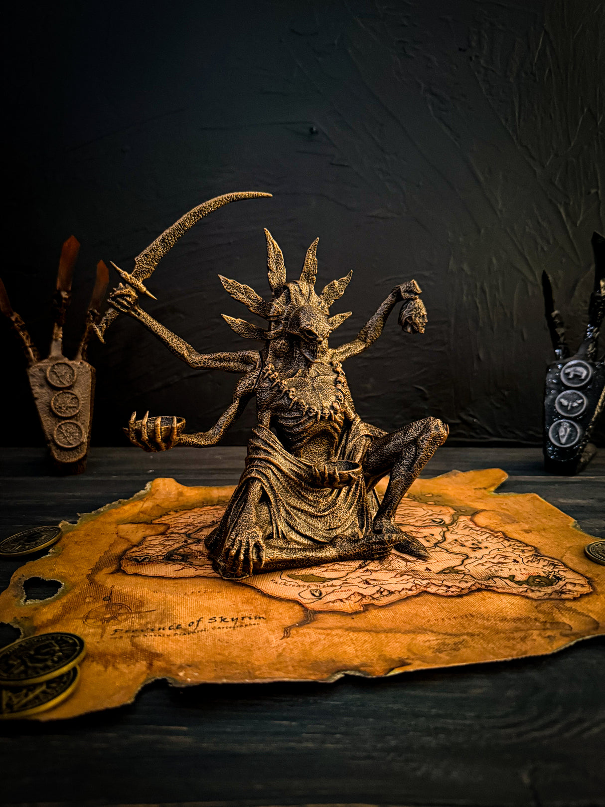Sithis The Void Incarnate – Skyrim Inspired Statue | Hand Painted 3D Printed Relic of the Dark Brotherhood