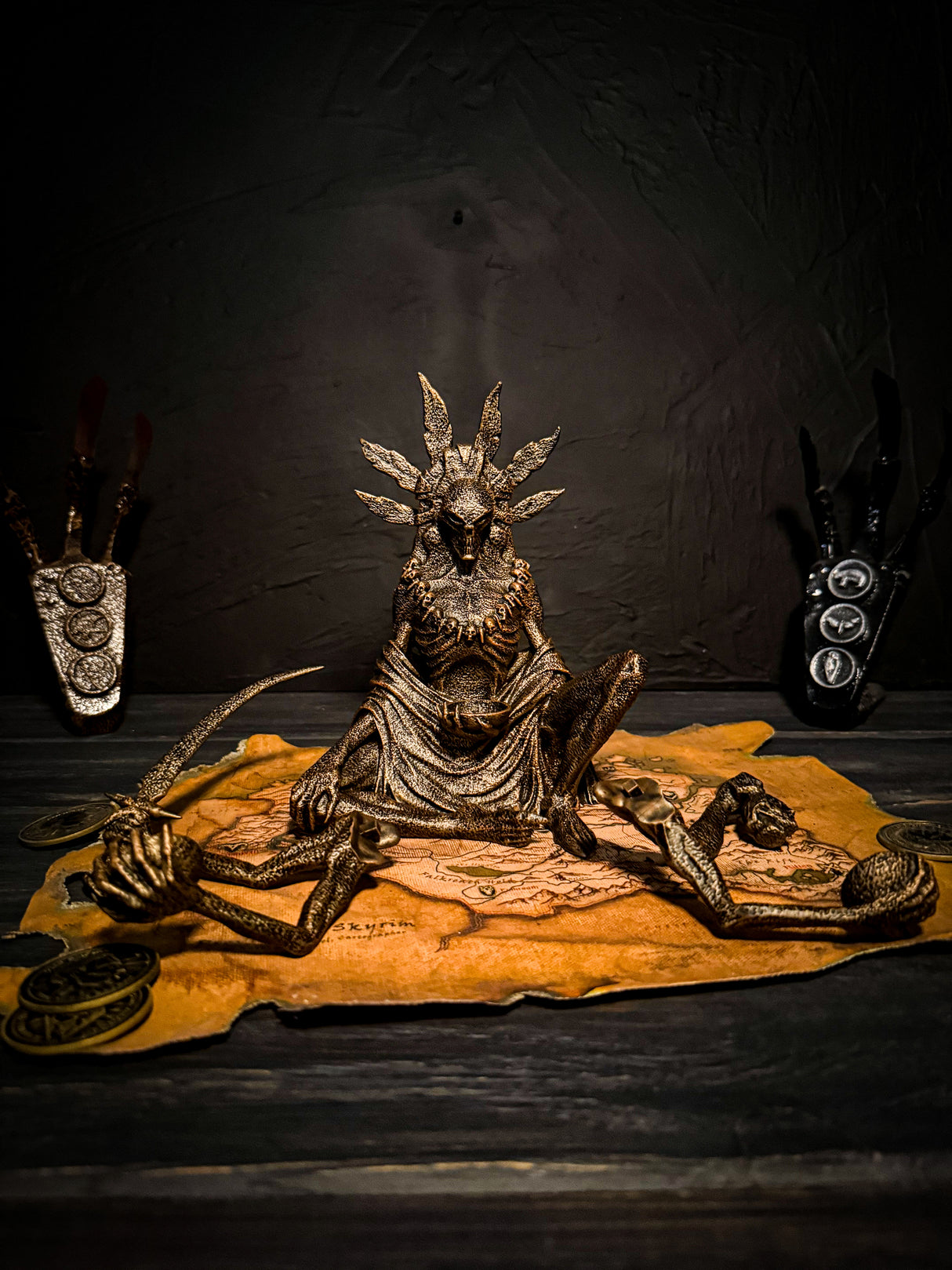 Sithis The Void Incarnate – Skyrim Inspired Statue | Hand Painted 3D Printed Relic of the Dark Brotherhood