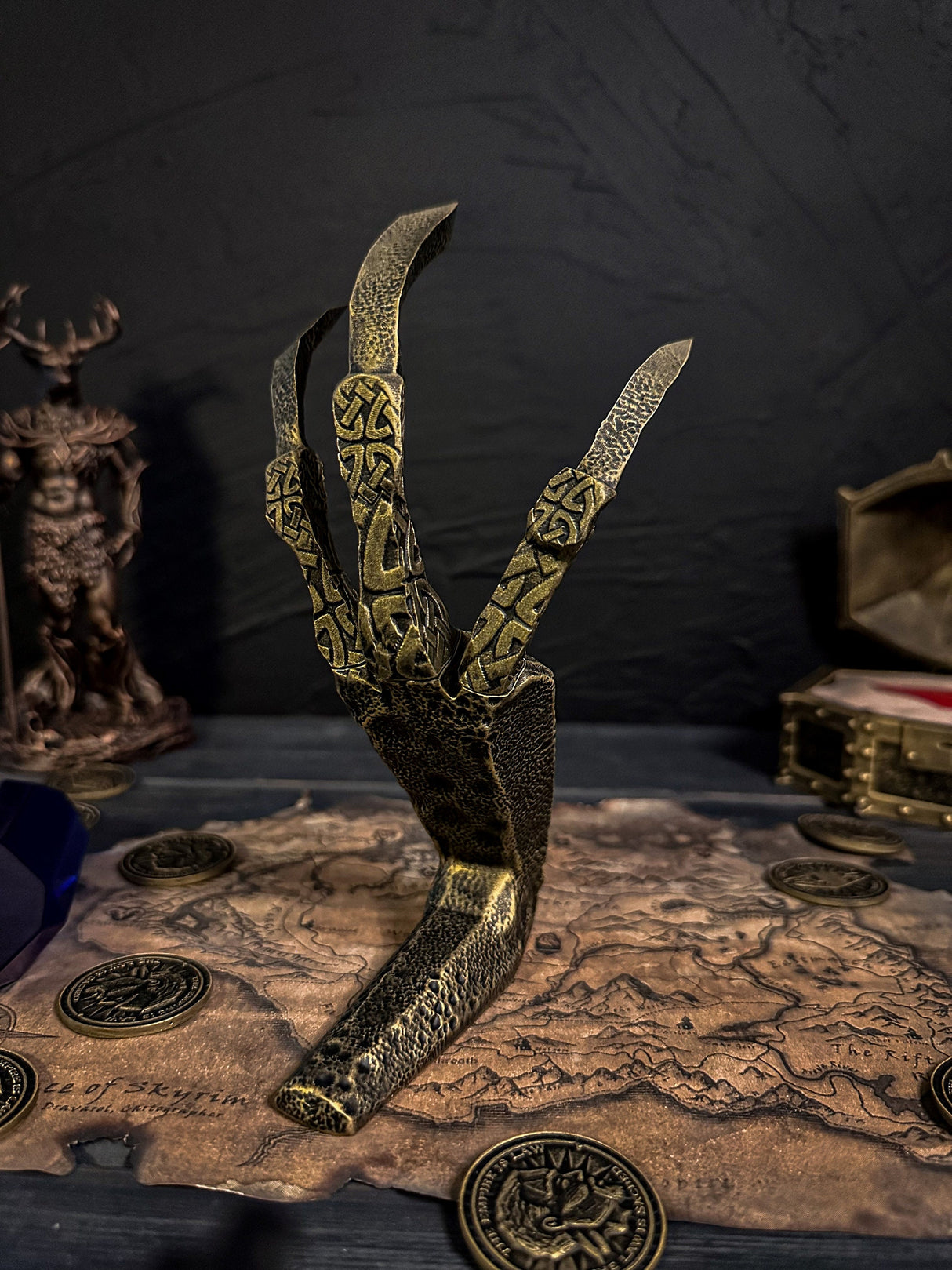 Skyrim Golden Dragon Claw, Cosplay, The Elder Scrolls V, Artifact, Dragon Claw, TES, Skyrim Decor