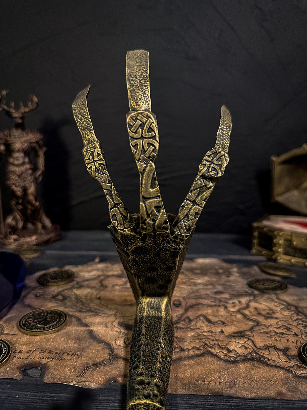 Skyrim Golden Dragon Claw, Cosplay, The Elder Scrolls V, Artifact, Dragon Claw, TES, Skyrim Decor