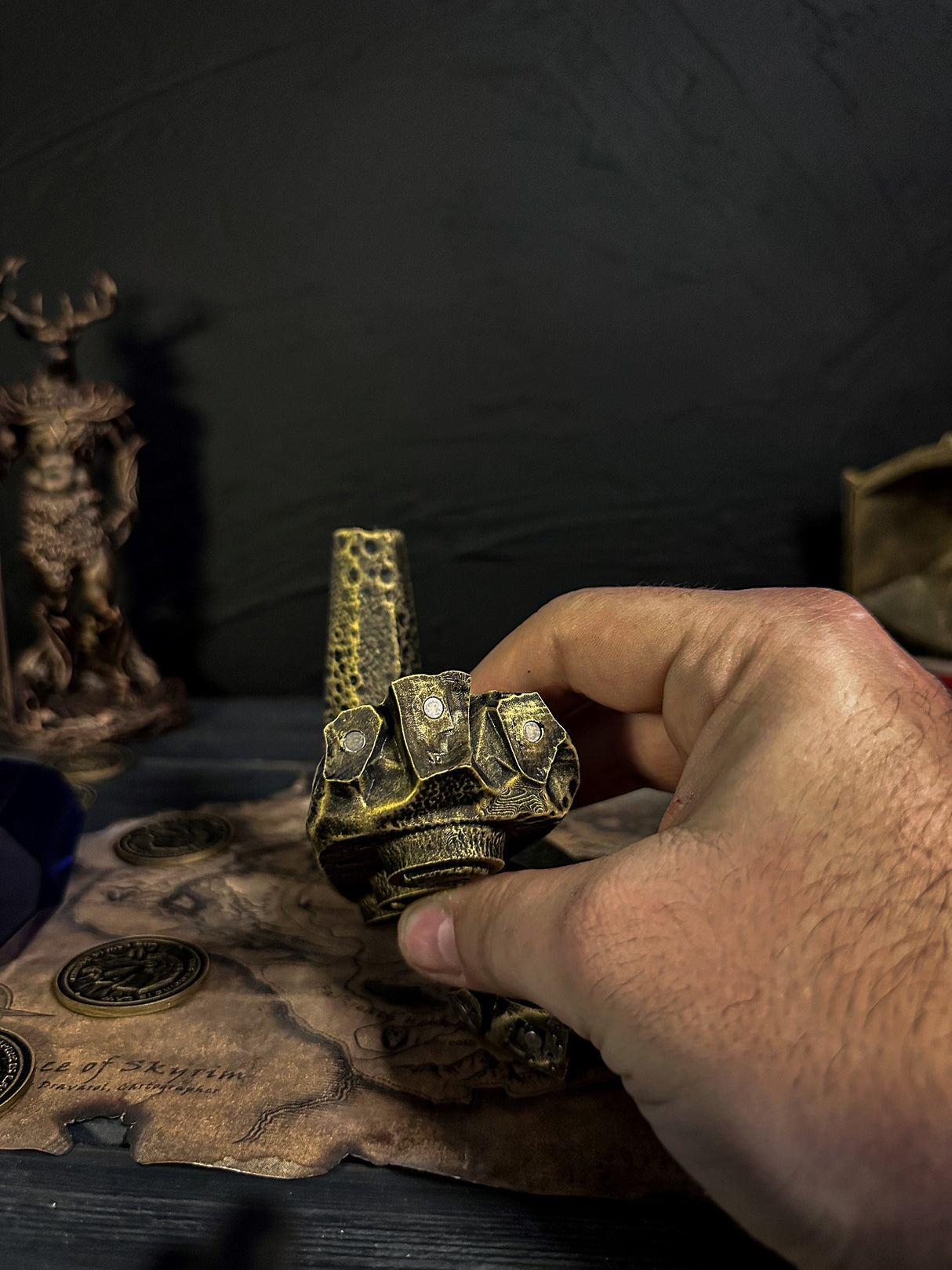 Skyrim Golden Dragon Claw, Cosplay, The Elder Scrolls V, Artifact, Dragon Claw, TES, Skyrim Decor