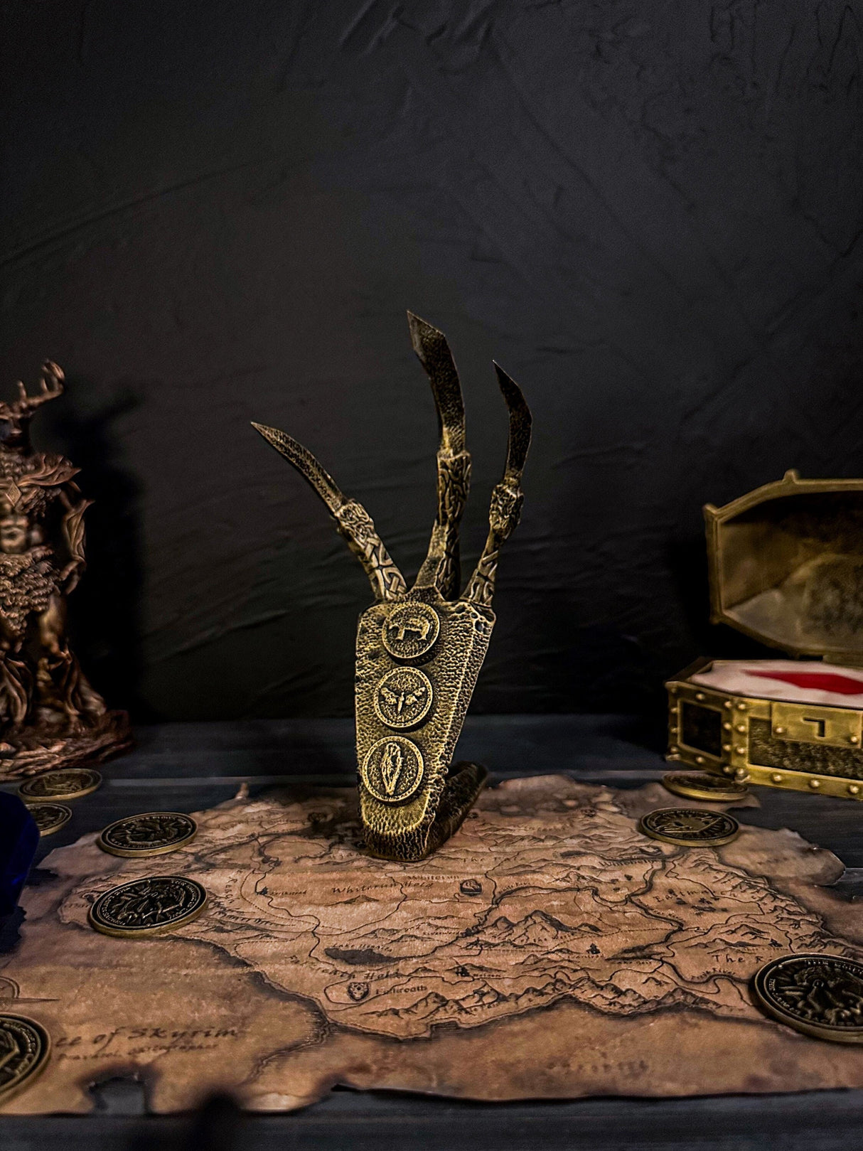 Skyrim Golden Dragon Claw, Cosplay, The Elder Scrolls V, Artifact, Dragon Claw, TES, Skyrim Decor