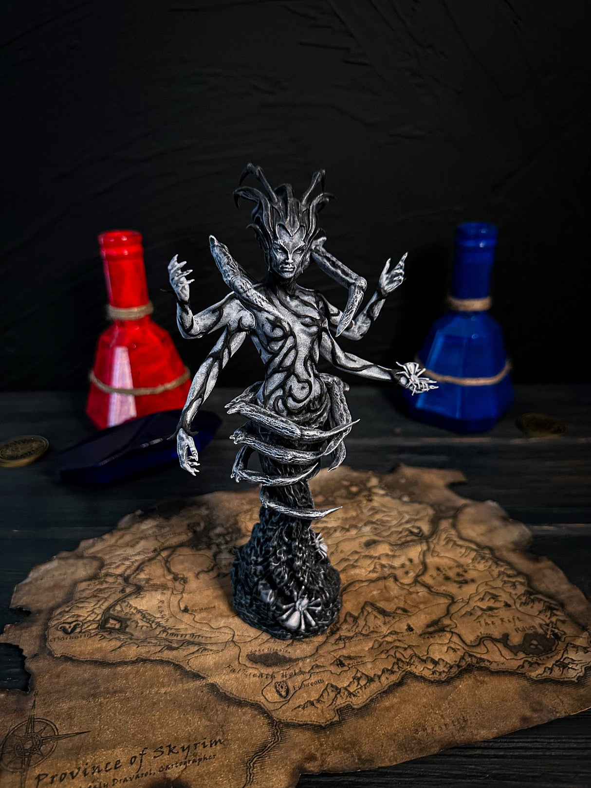 White Mephala Statue, Skyrim The Elder Scrolls V Cosplay, Elder Scroll Online Decor, Daedric Princes Figurine, Spider Woman