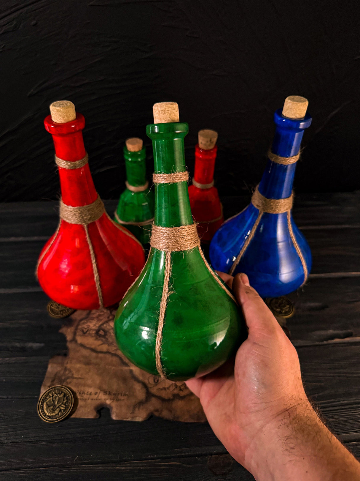 Skyrim Potions of Ultimate Stamina, Ultimate Healing and Ultimate Magicka, The Elder Scrolls Arfifact, Health, Mana, Stamina Potions