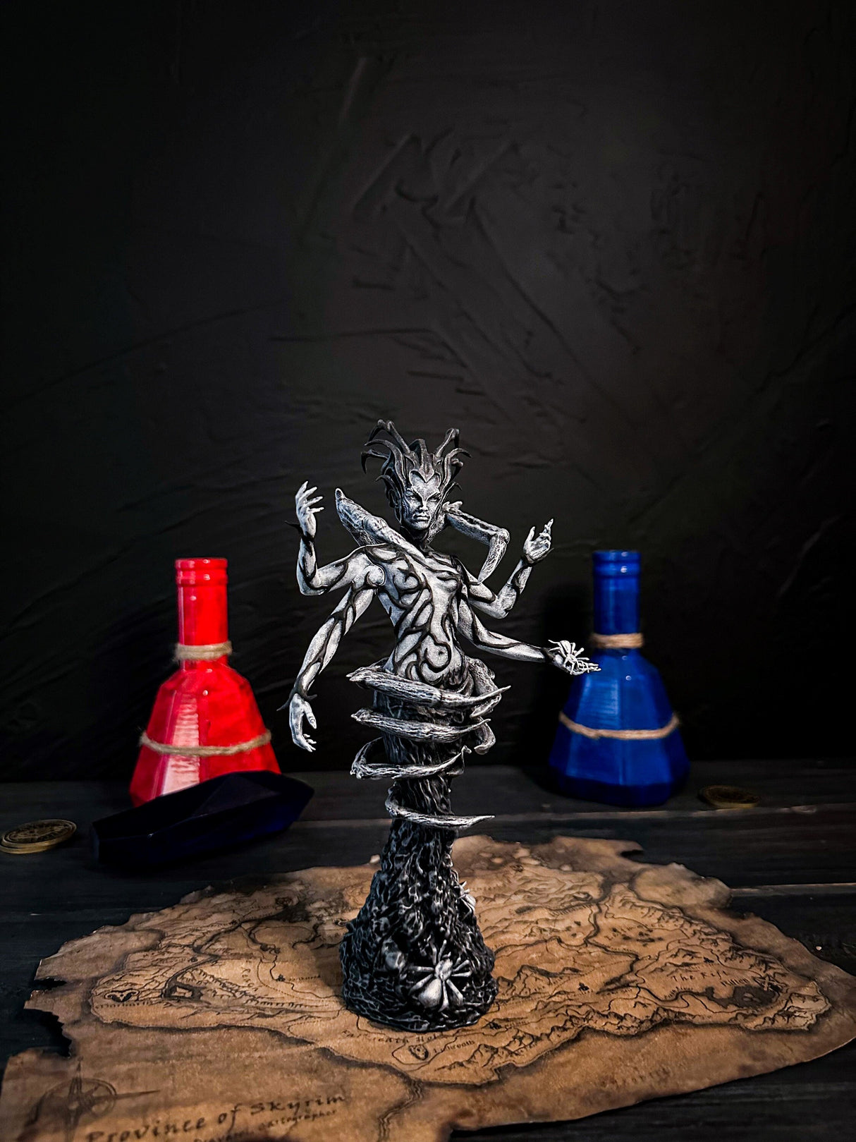White Mephala Statue, Skyrim The Elder Scrolls V Cosplay, Elder Scroll Online Decor, Daedric Princes Figurine, Spider Woman
