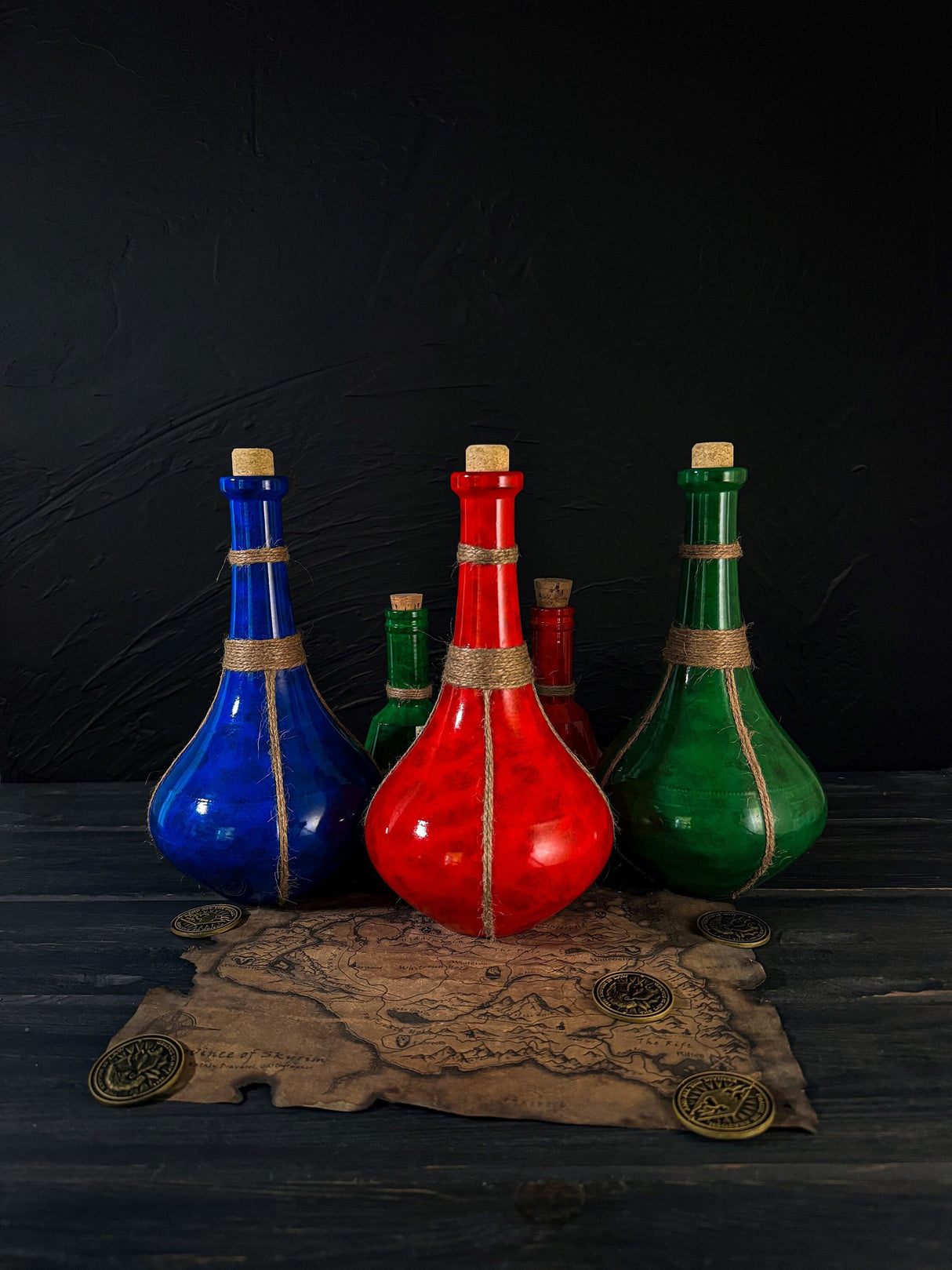 Skyrim Potions of Ultimate Stamina, Ultimate Healing and Ultimate Magicka, The Elder Scrolls Arfifact, Health, Mana, Stamina Potions