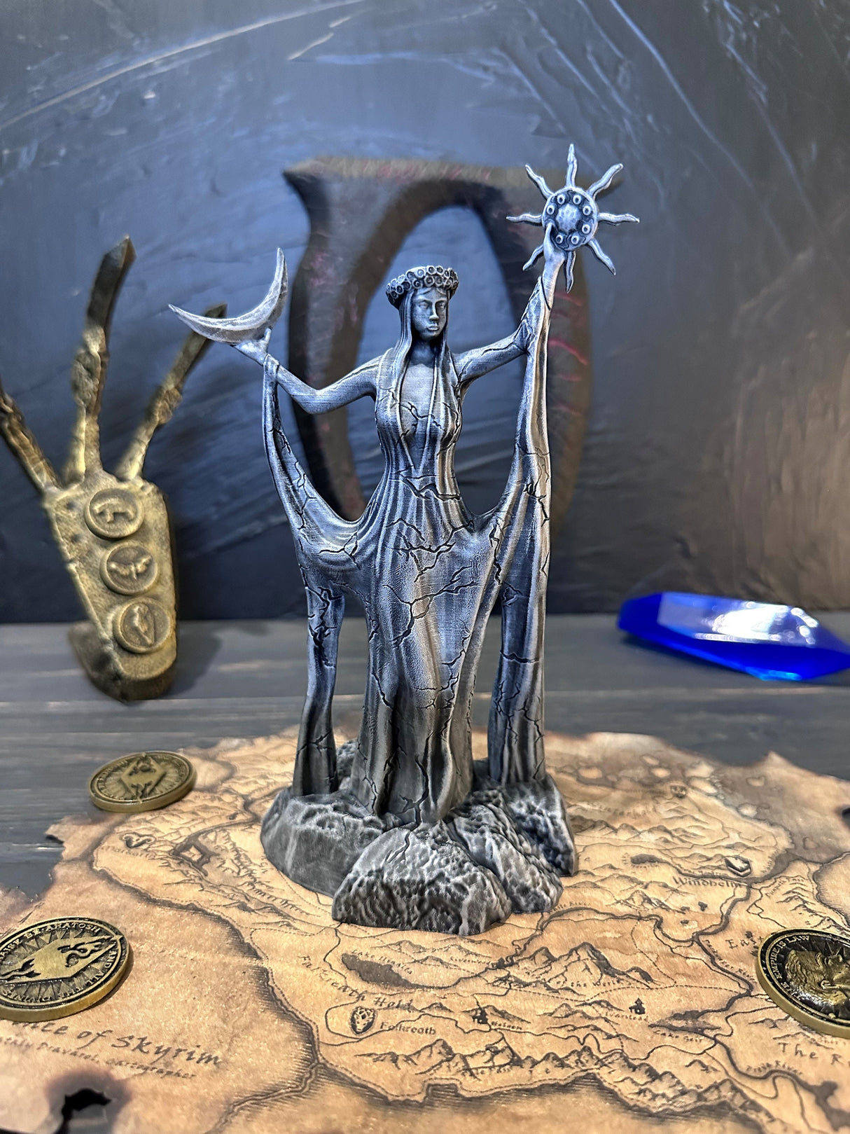 Stone Azura Figurine, Skyrim Daedric Prince, The Elder Scrolls, Figurine of Goddess