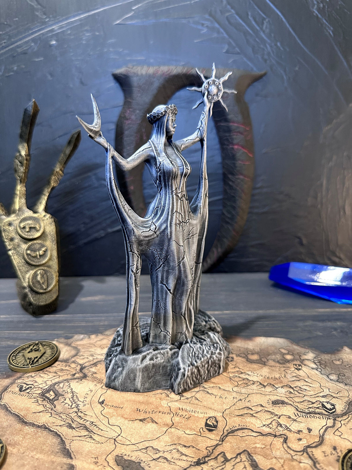 Stone Azura Figurine, Skyrim Daedric Prince, The Elder Scrolls, Figurine of Goddess
