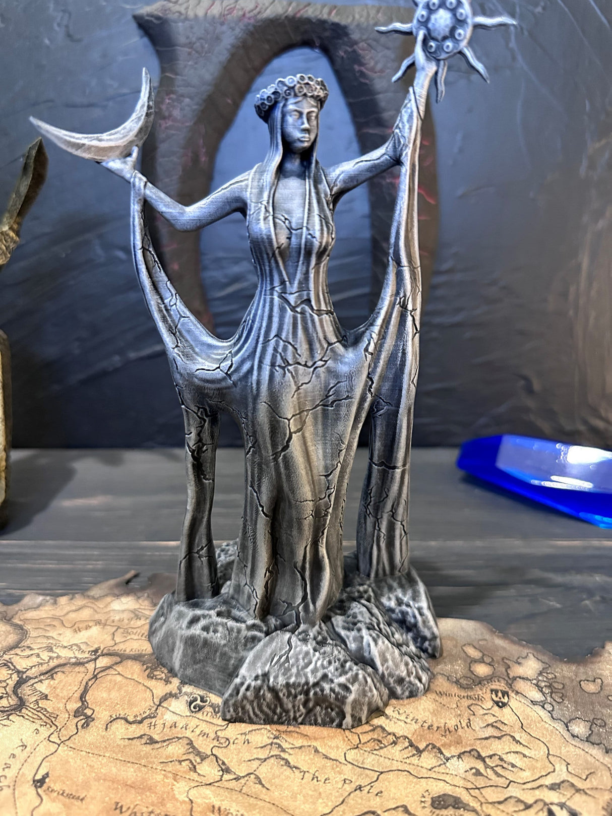 Stone Azura Figurine, Skyrim Daedric Prince, The Elder Scrolls, Figurine of Goddess