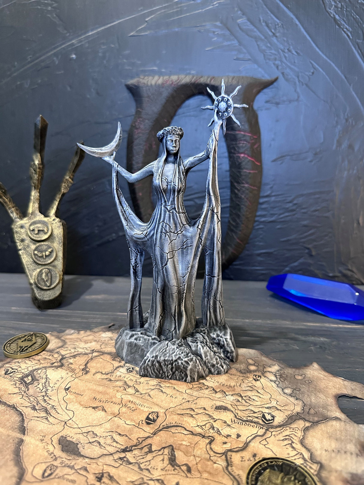 Stone Azura Figurine, Skyrim Daedric Prince, The Elder Scrolls, Figurine of Goddess