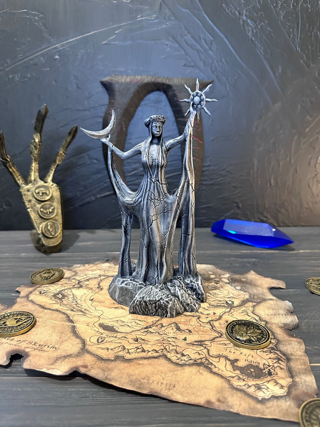 Stone Azura Figurine, Skyrim Daedric Prince, The Elder Scrolls, Figurine of Goddess