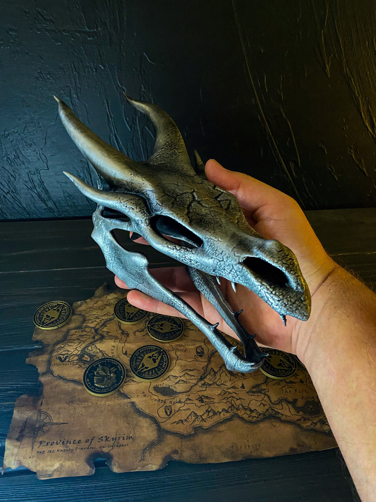 Skyrim Dragon Skull, The Elder Scrolls, Best Home Decor, Original Gift, Artifact, Cosplay and Decor
