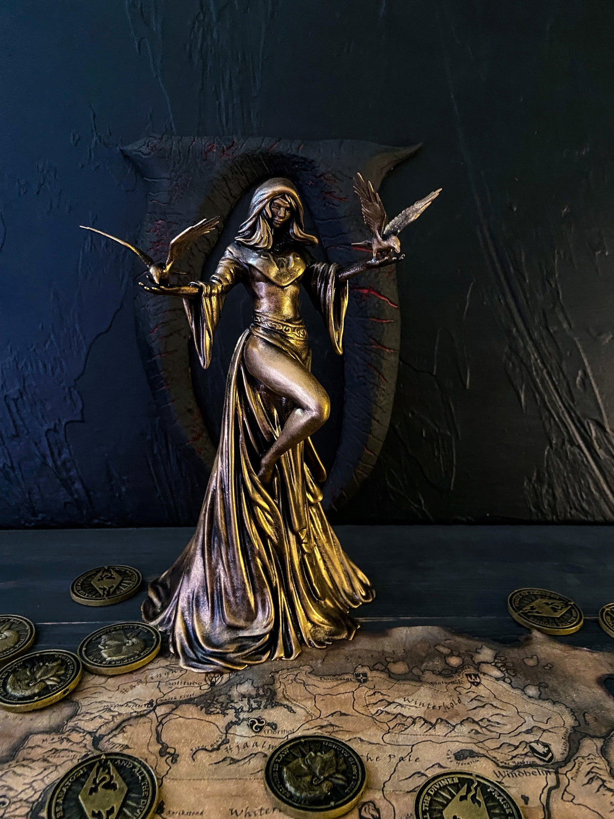 Nocturnal Statue Skyrim, The Elder Scrolls V, Daedric Prince of Night and Darkness, Night Mistress Figurine, Sexy goddess