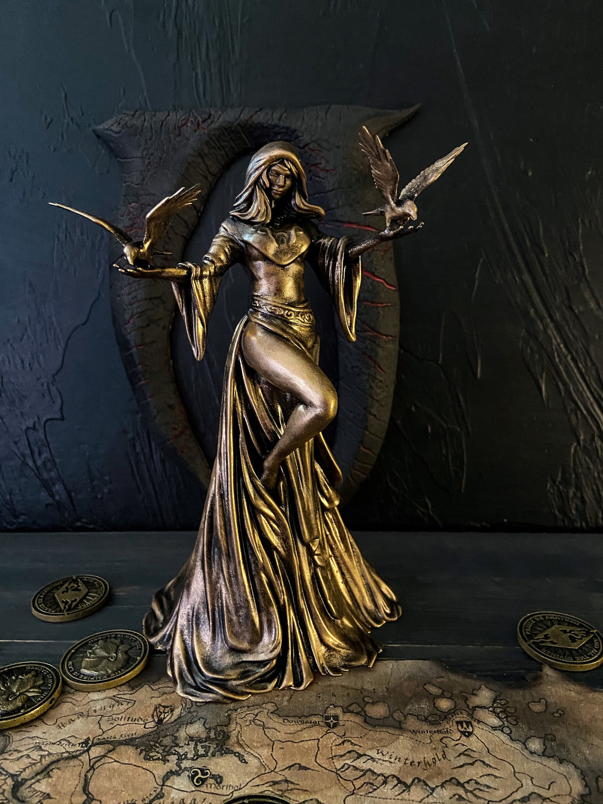 Nocturnal Statue Skyrim, The Elder Scrolls V, Daedric Prince of Night and Darkness, Night Mistress Figurine, Sexy goddess