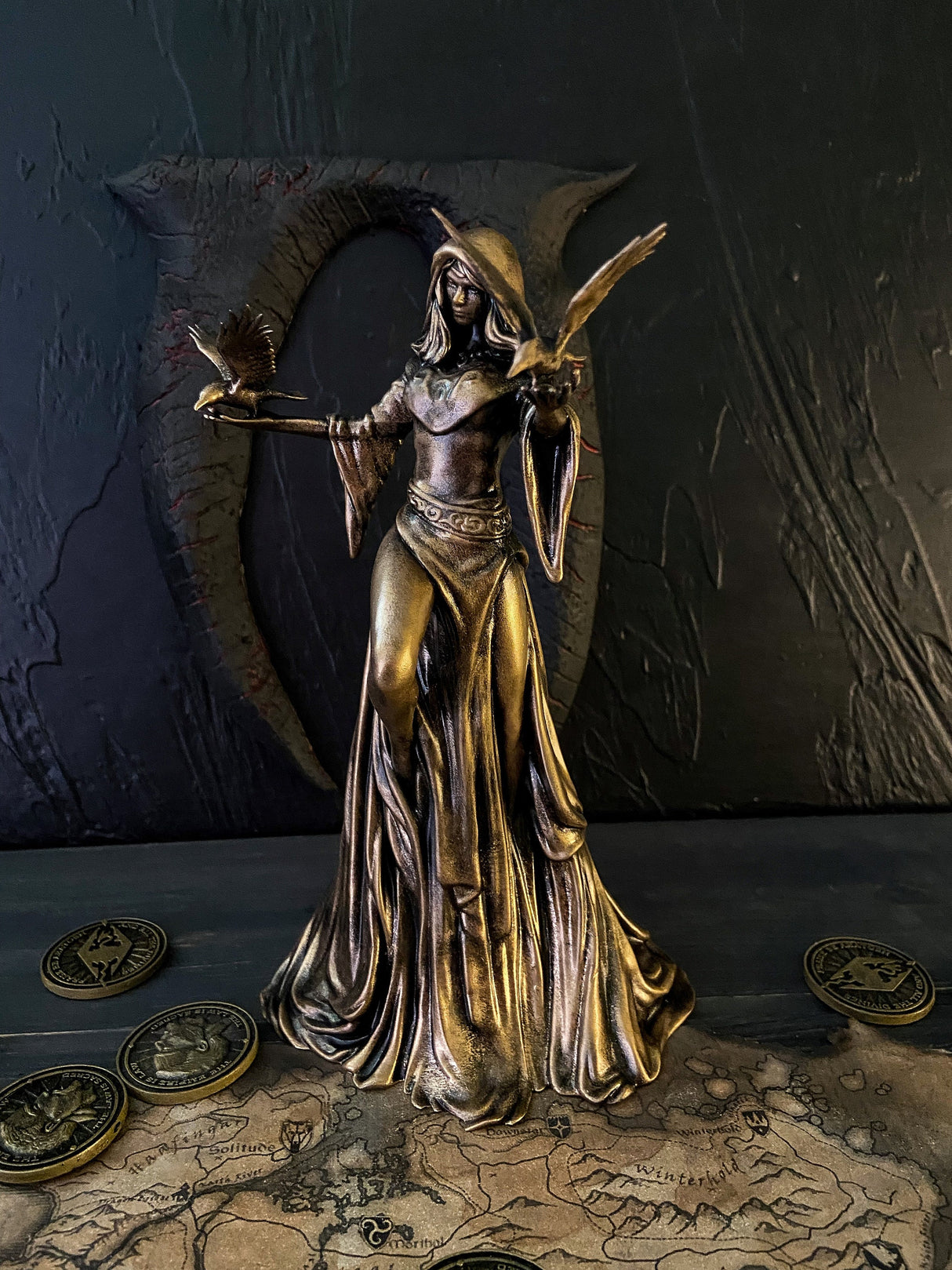 Nocturnal Statue Skyrim, The Elder Scrolls V, Daedric Prince of Night and Darkness, Night Mistress Figurine, Sexy goddess