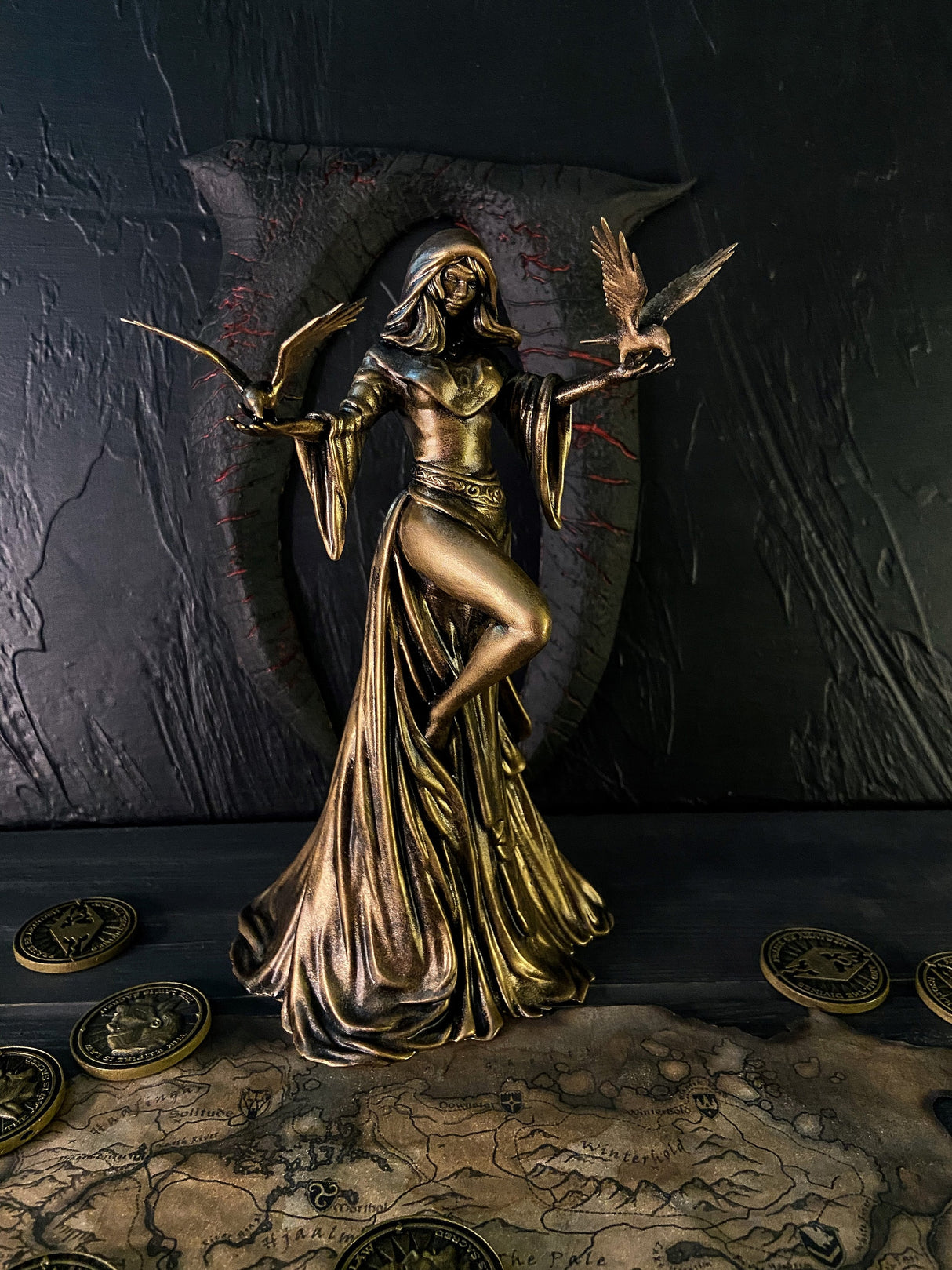 Nocturnal Statue Skyrim, The Elder Scrolls V, Daedric Prince of Night and Darkness, Night Mistress Figurine, Sexy goddess