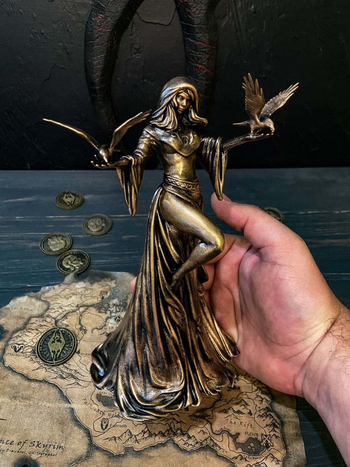 Nocturnal Statue Skyrim, The Elder Scrolls V, Daedric Prince of Night and Darkness, Night Mistress Figurine, Sexy goddess