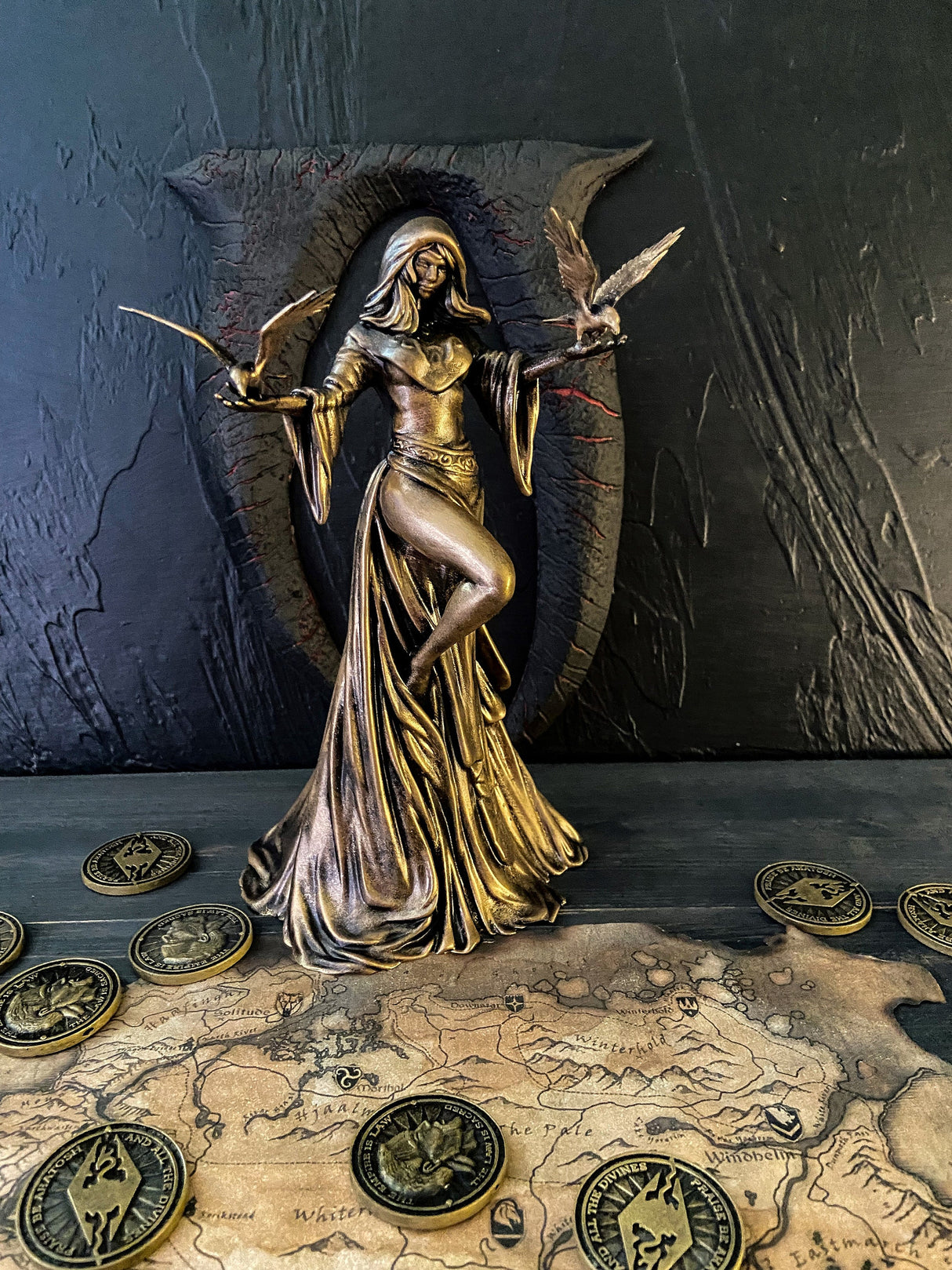 Nocturnal Statue Skyrim, The Elder Scrolls V, Daedric Prince of Night and Darkness, Night Mistress Figurine, Sexy goddess