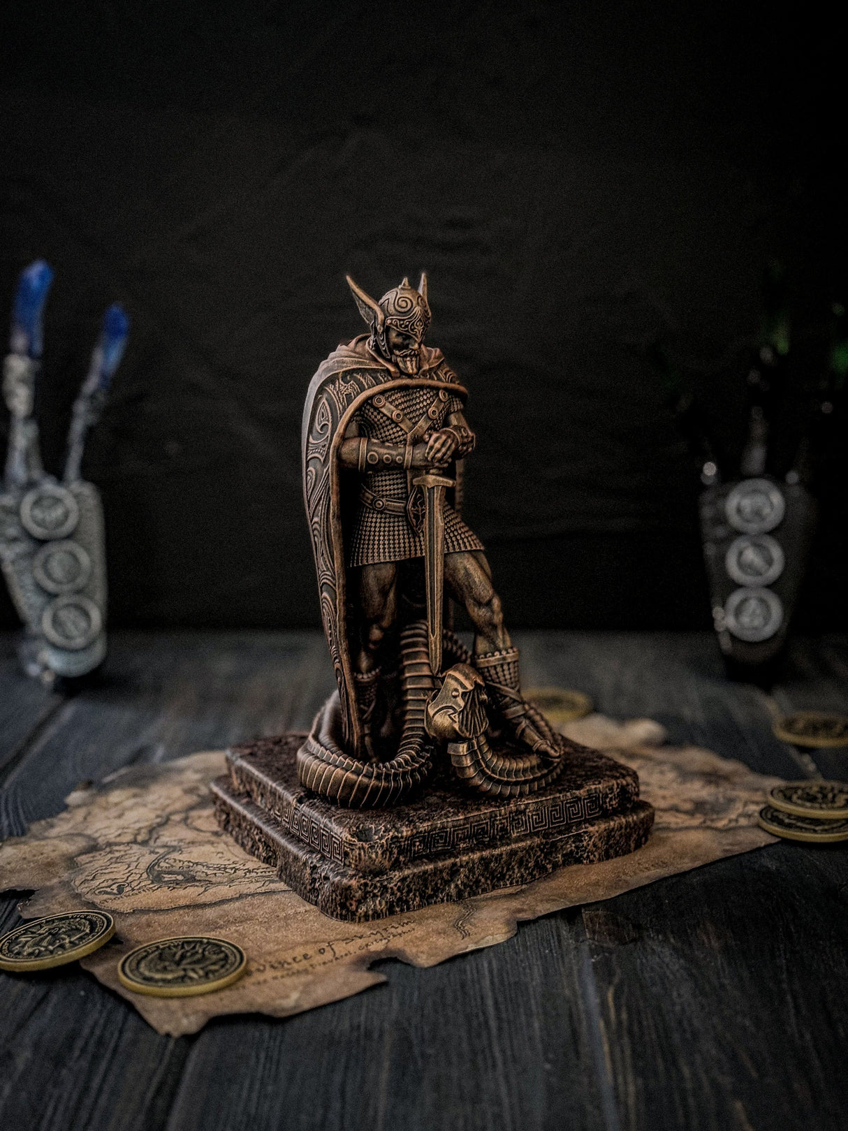 Talos Sculpture, Skyrim Inspired, Home and Office Decor for The Elder Scrolls Fans, Skyrim Figurine
