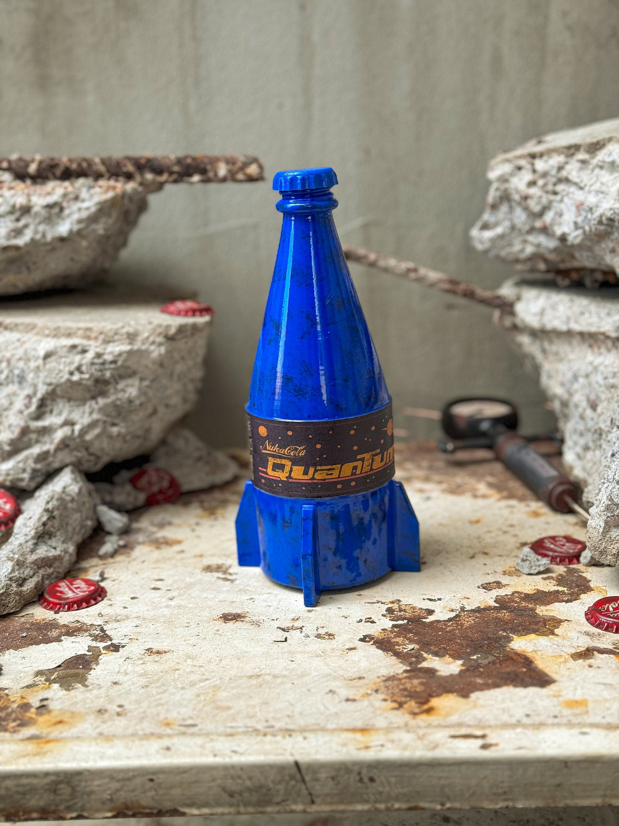 Nuka-Cola Quantum Bottle Night Light, Fallout inspired LED Lamp, Fan Art Replica, Artifact