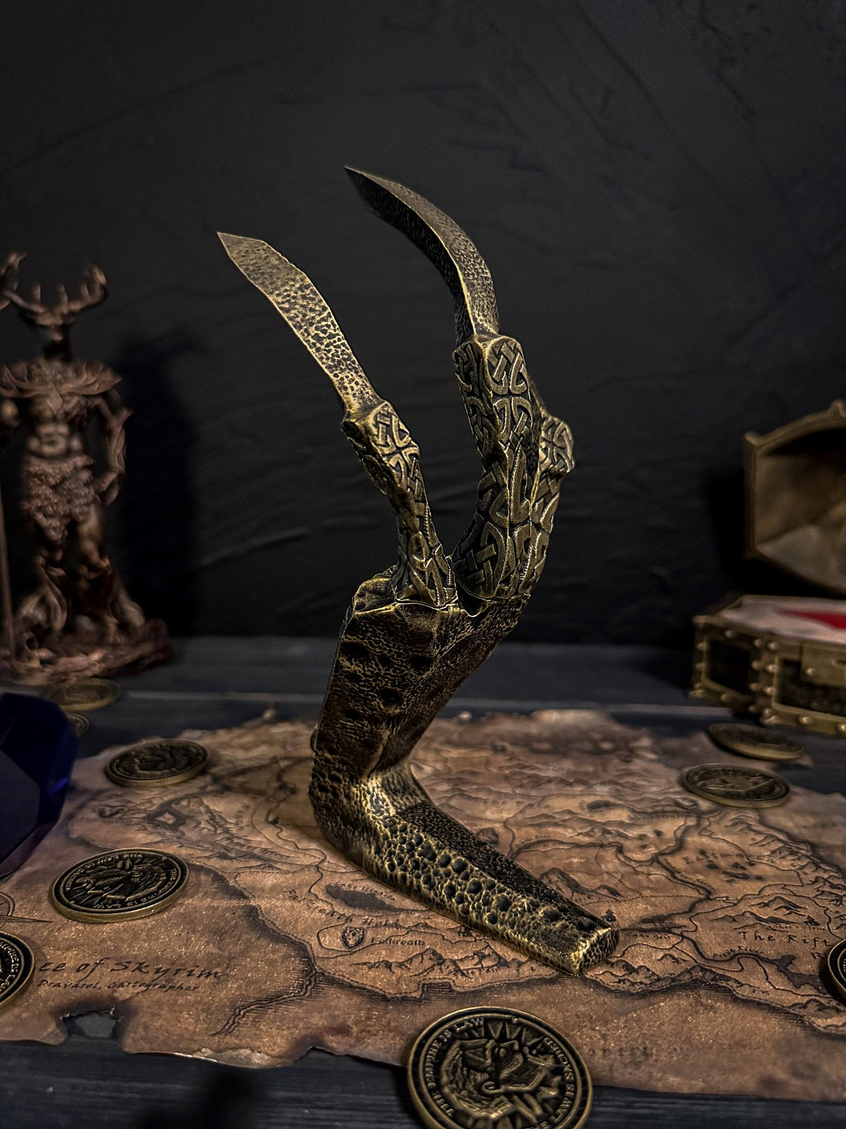 Skyrim Golden Dragon Claw, Cosplay, The Elder Scrolls V, Artifact, Dragon Claw, TES, Skyrim Decor