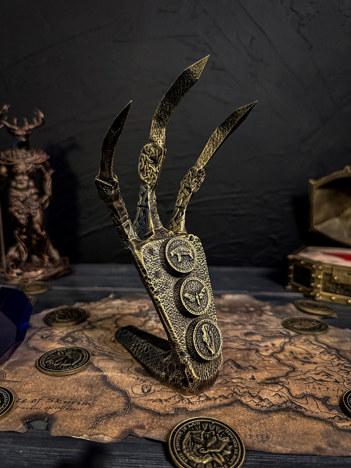 Skyrim Golden Dragon Claw, Cosplay, The Elder Scrolls V, Artifact, Dragon Claw, TES, Skyrim Decor