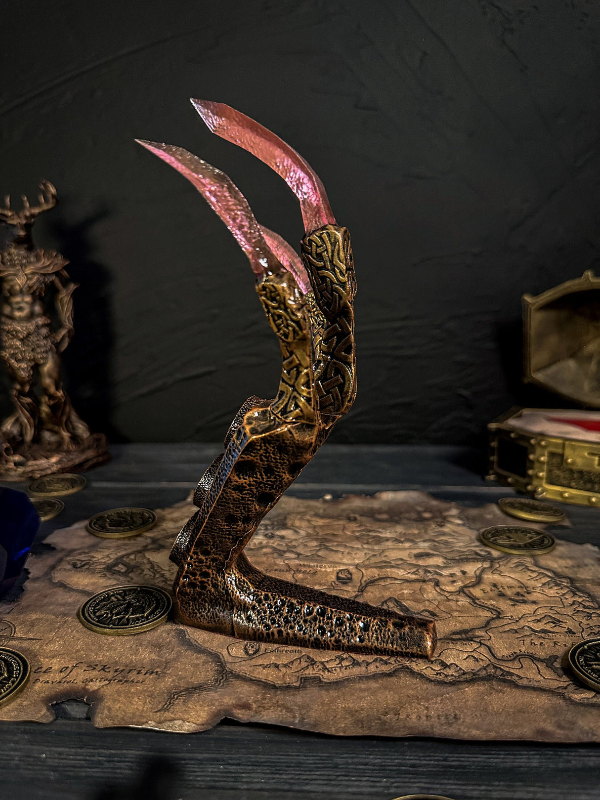 Ruby Dragon Claw, Skyrim Artefact, Correct Animal Combination, The Elder Scrolls Decor, Gift for Fans