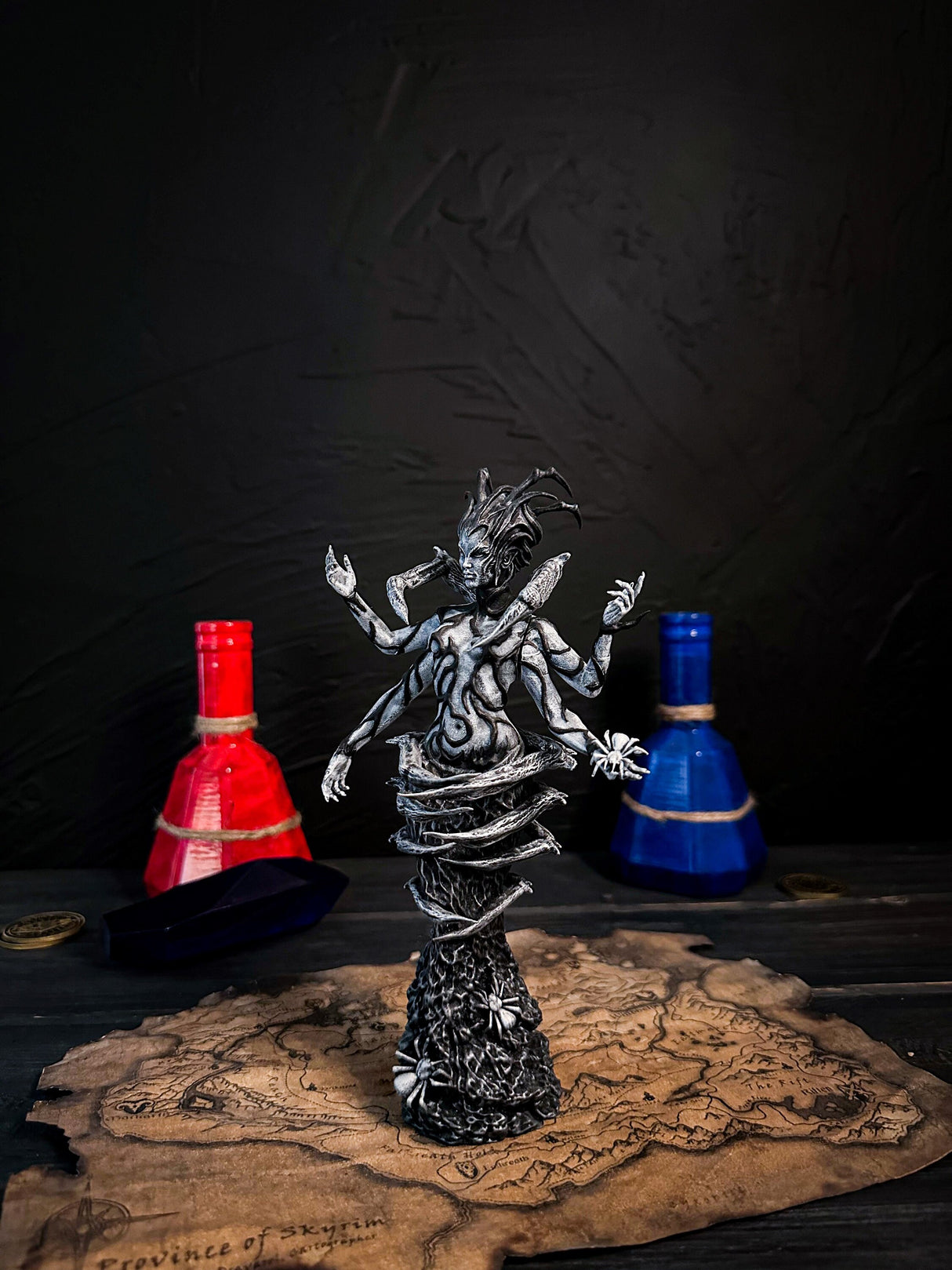 White Mephala Statue, Skyrim The Elder Scrolls V Cosplay, Elder Scroll Online Decor, Daedric Princes Figurine, Spider Woman