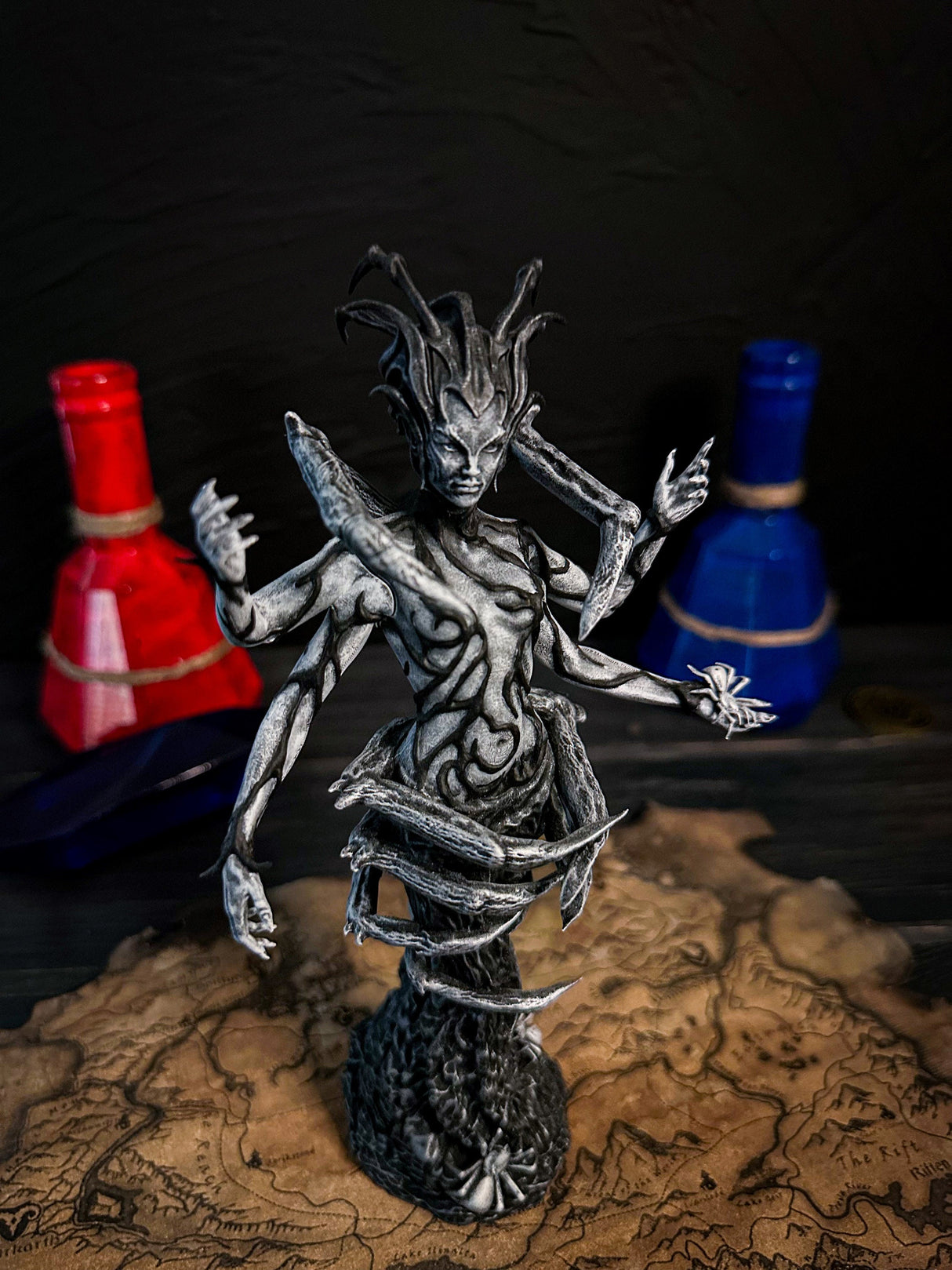 White Mephala Statue, Skyrim The Elder Scrolls V Cosplay, Elder Scroll Online Decor, Daedric Princes Figurine, Spider Woman