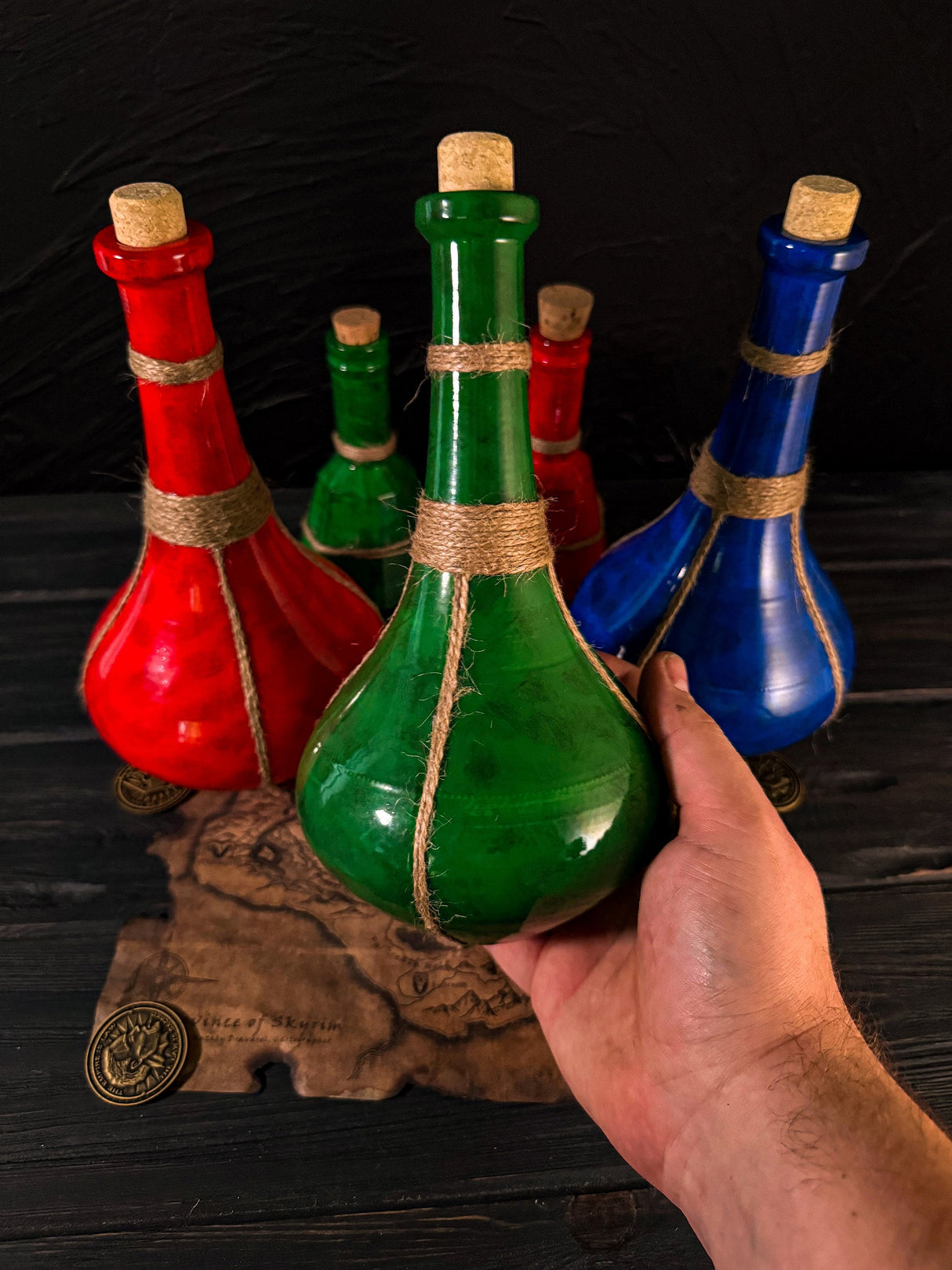 Skyrim Potions of Ultimate Stamina, Ultimate Healing and Ultimate Magicka, The Elder Scrolls Arfifact, Health, Mana, Stamina Potions