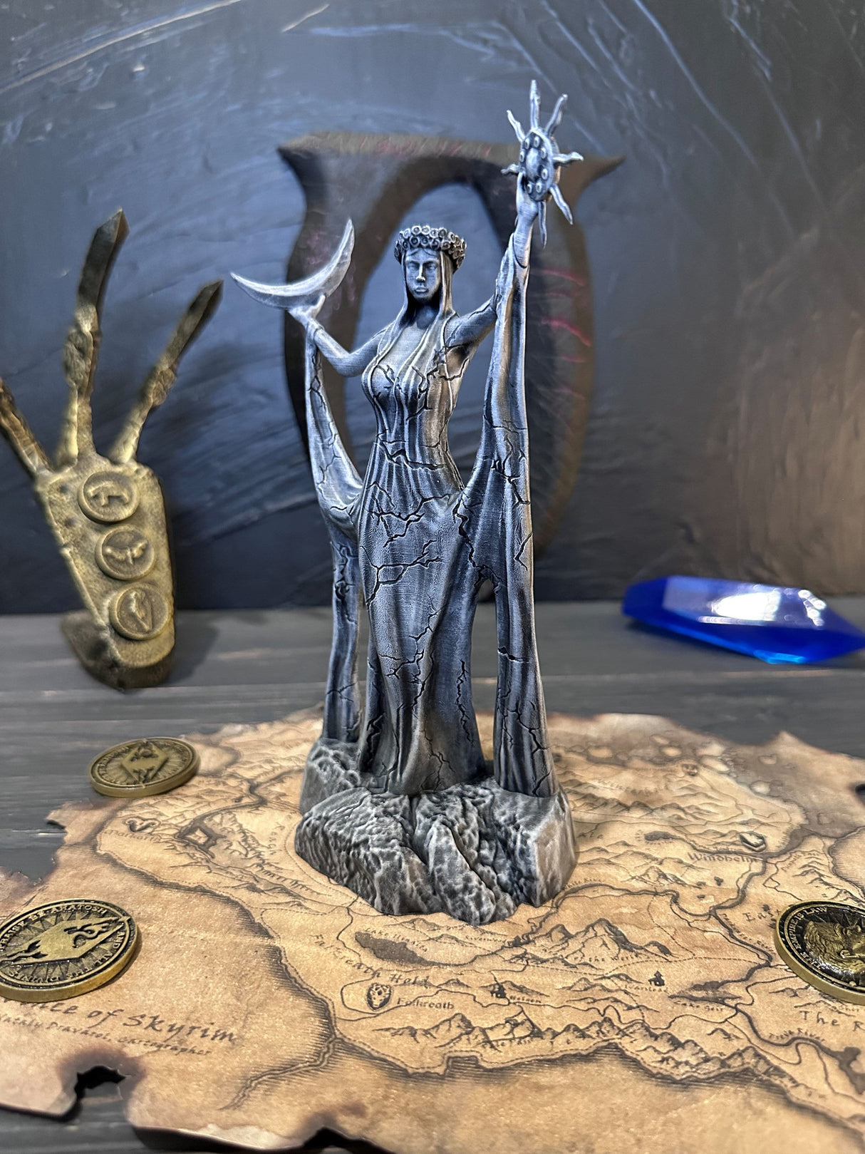 Stone Azura Figurine, Skyrim Daedric Prince, The Elder Scrolls, Figurine of Goddess