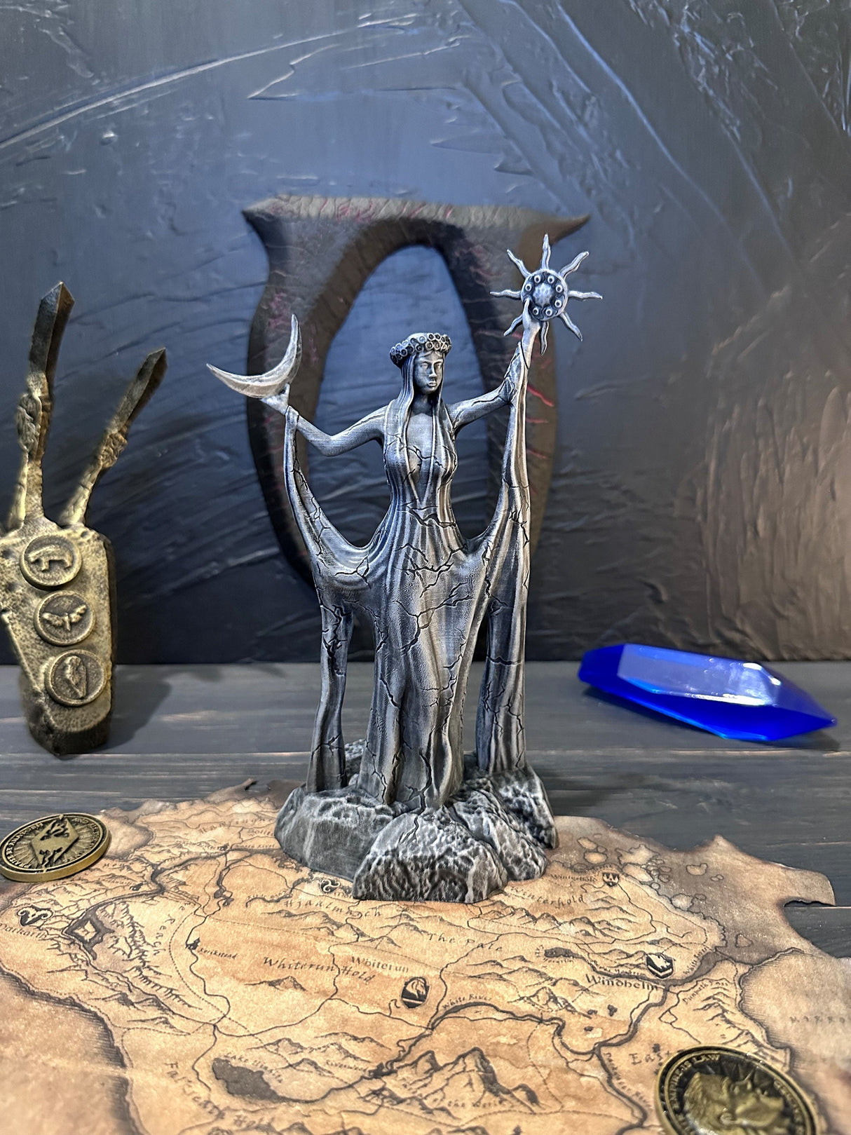 Stone Azura Figurine, Skyrim Daedric Prince, The Elder Scrolls, Figurine of Goddess