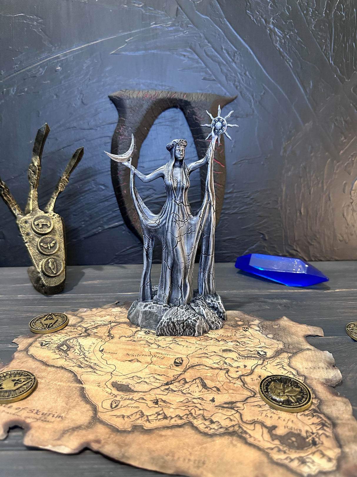 Stone Azura Figurine, Skyrim Daedric Prince, The Elder Scrolls, Figurine of Goddess